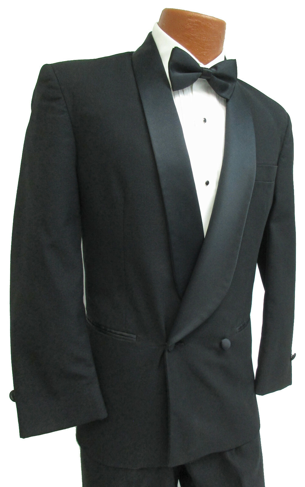 Men’s Black Double Breasted Tuxedo Jacket Wedding Formal Mason Groom Sale 43S