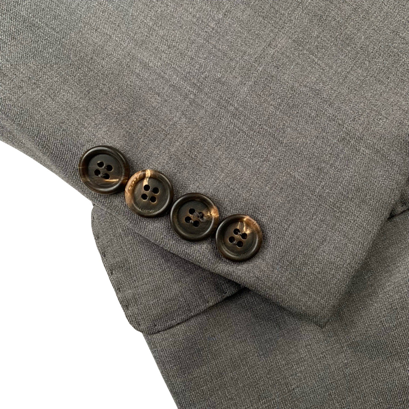 Mens 40 S Brunello Cucinelli Mid Grey 3/2 Roll Wool Blazer Made Italy