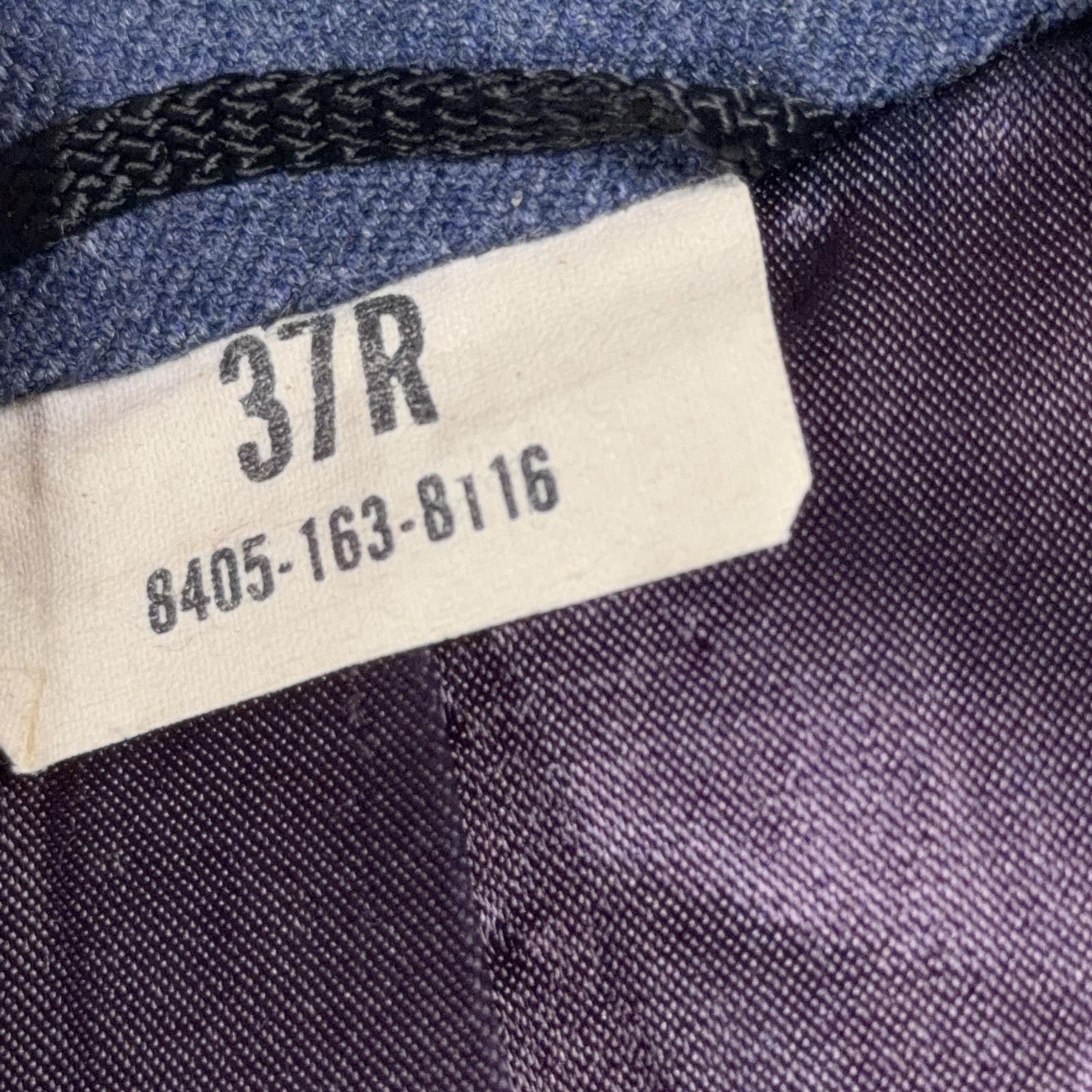 Vintage U.S. Air Force Dress Uniform Jacket 37R Blue Military Service Coat USAF