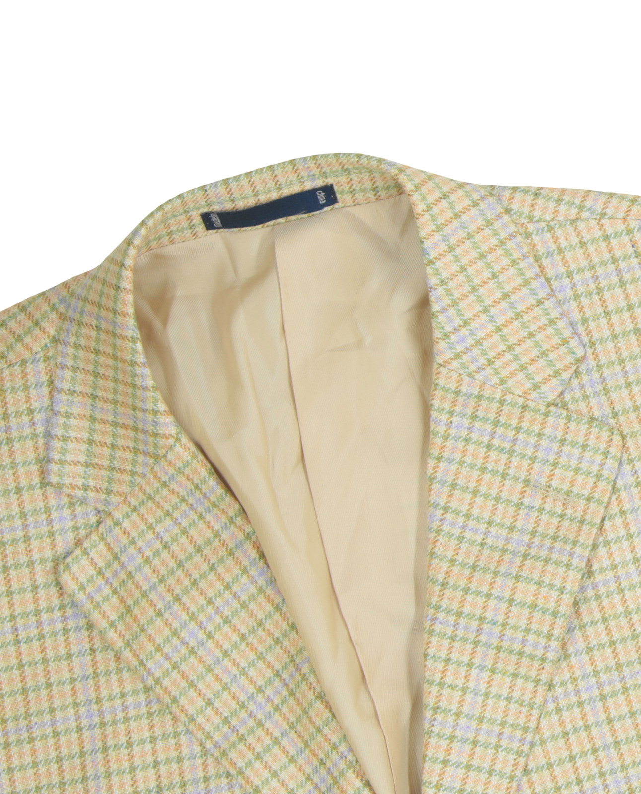 NWT Men’s 44 R Paul Fredrick Houndstooth Lanificio di Pray 100% Silk Sport Coat