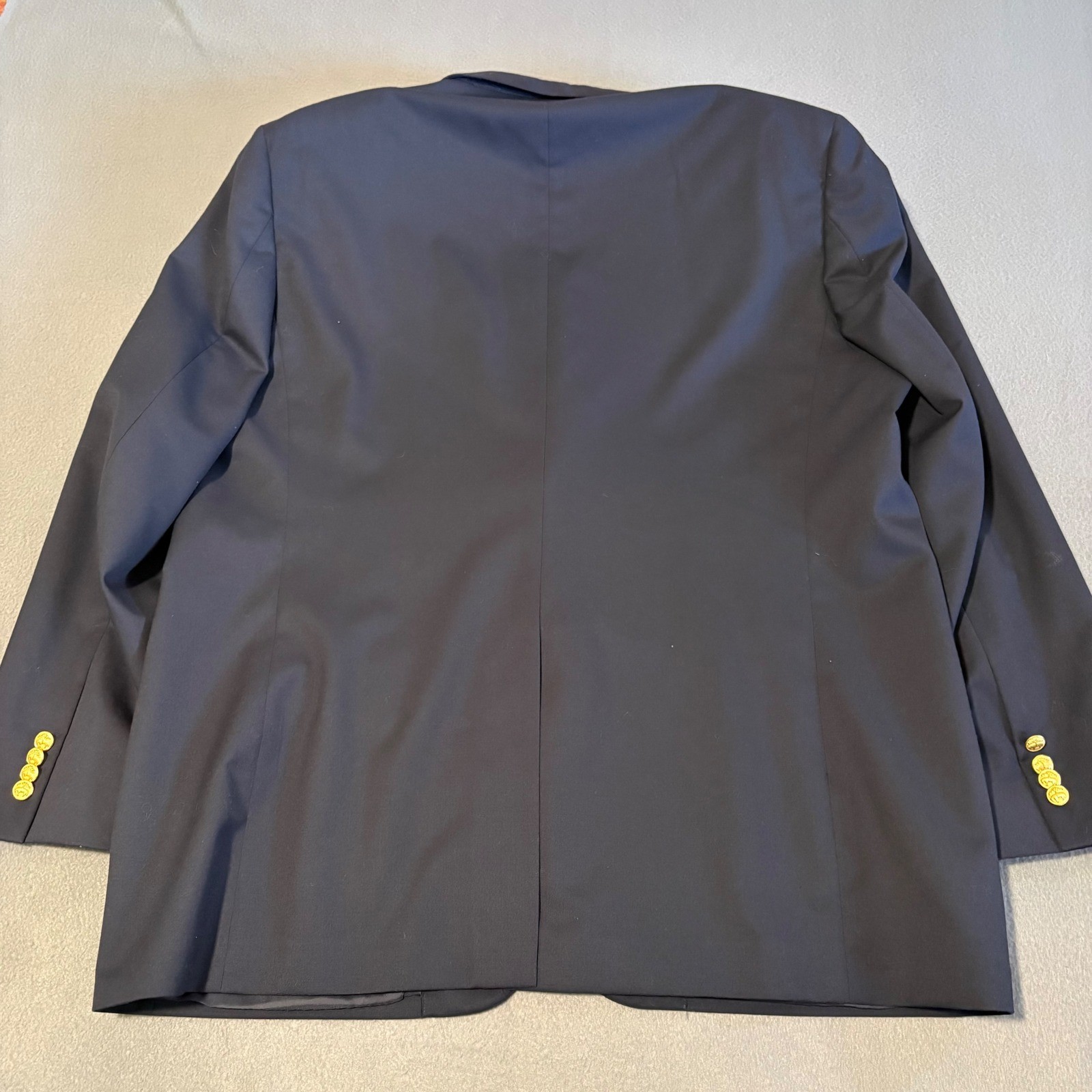 Brooks Brothers Blazer 50L Navy Blue Madison Fit Wool Gold Buttons Sport Coat