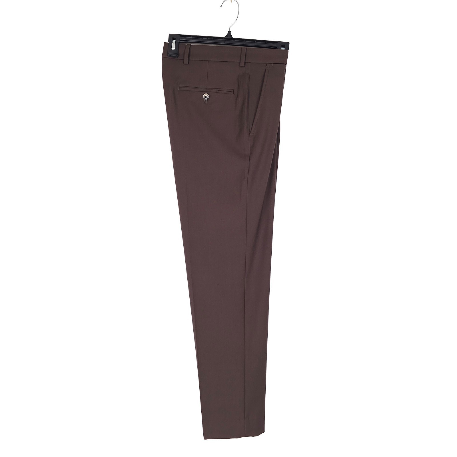 Nautica Mens Modern Fit 2 Piece Suit 38R 32W Brown Solid Stretch NWT