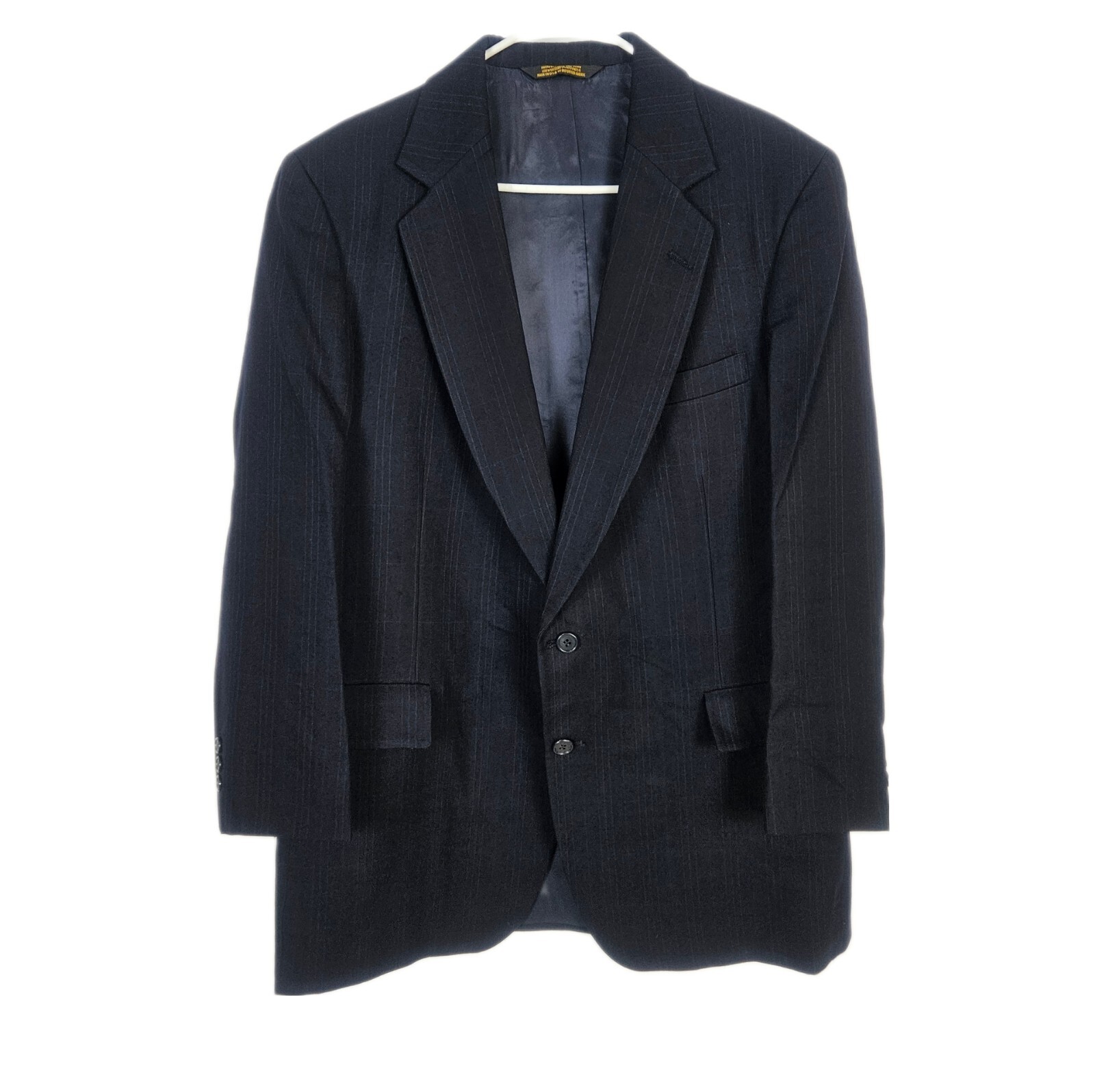 Embassy Square Blue Striped Wool Suit Coat Blazer Jacket 42L Richman Brothers