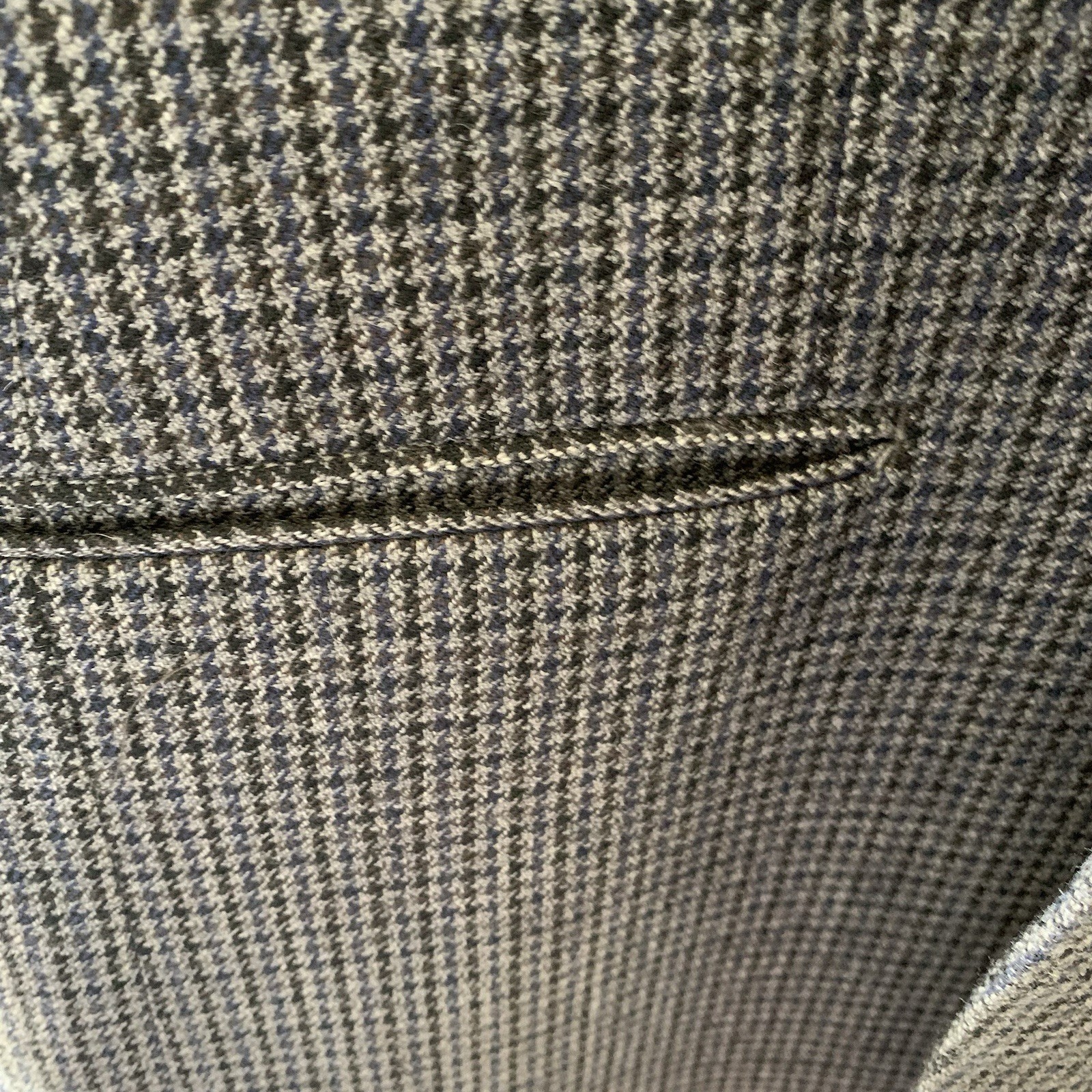 Lauren Ralph Lauren Mens Wool Black/Grey Houndstooth Blazer Jacket Size 44R