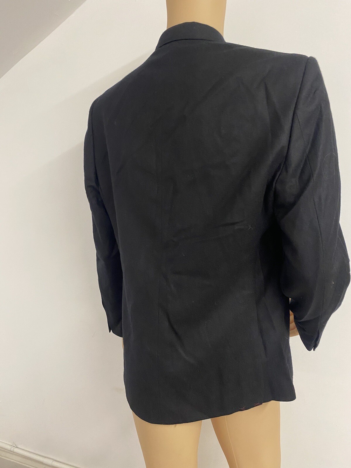 Lutwyche Black Wool Men’s Suit Jacket Blazer Various Sizes Hand Tailored