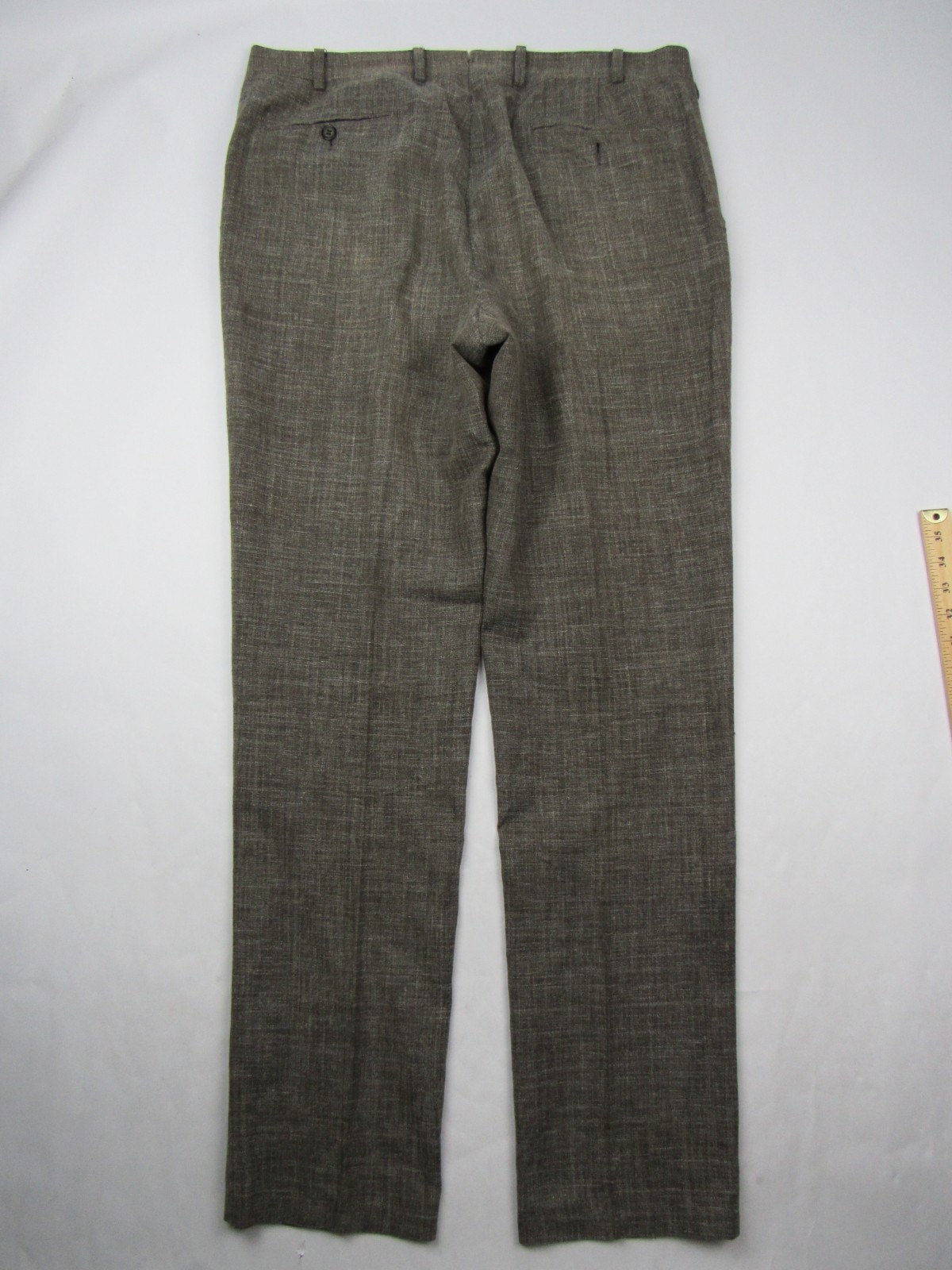 Suitsupply Lazio 2 Pc E. Thomas Brown Silk Linen Wool Suit 44L / Pants 37 x 33.5