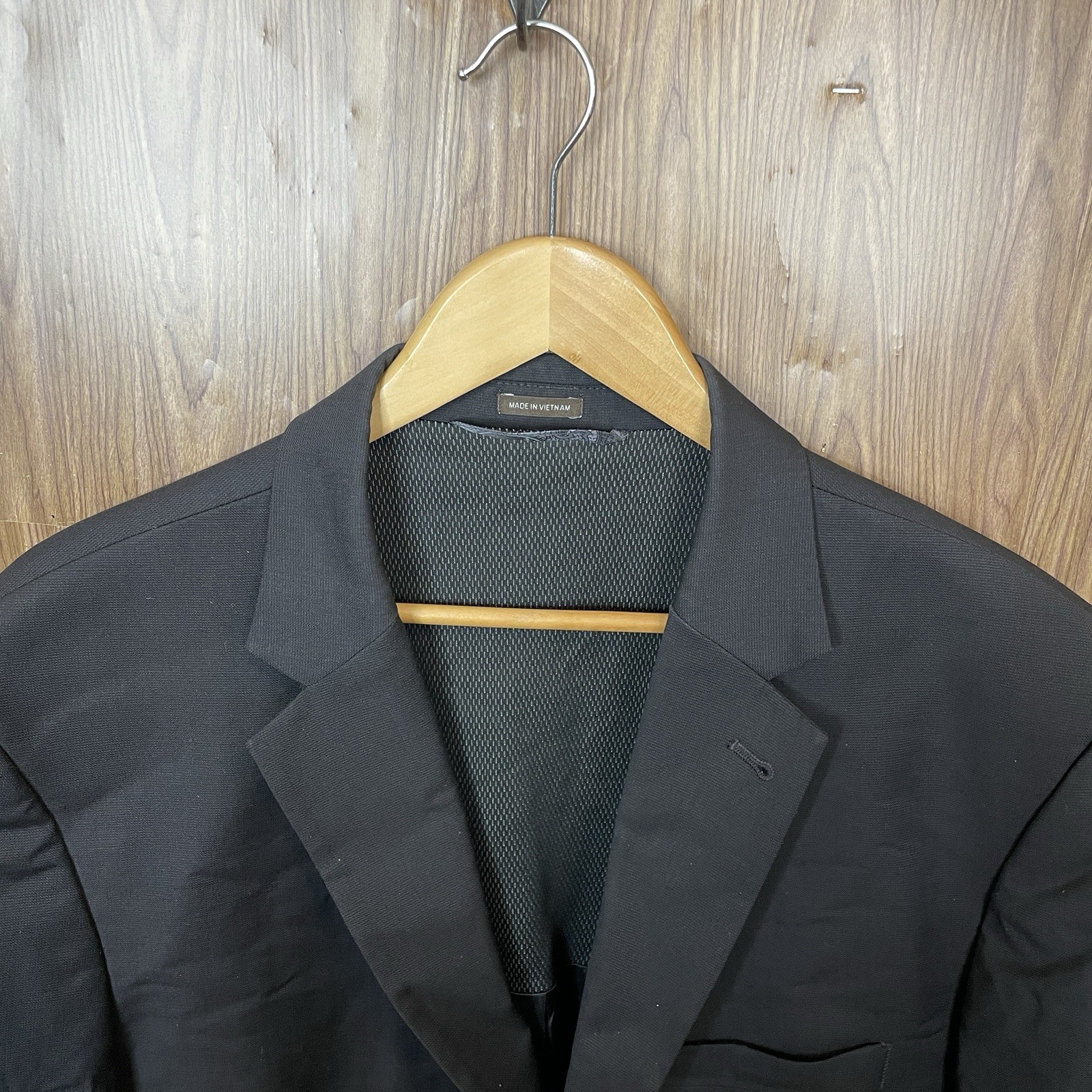 Joseph Abboud Blazer Jacket Mens 46R Brown Solid Wool Polyester Double Vented