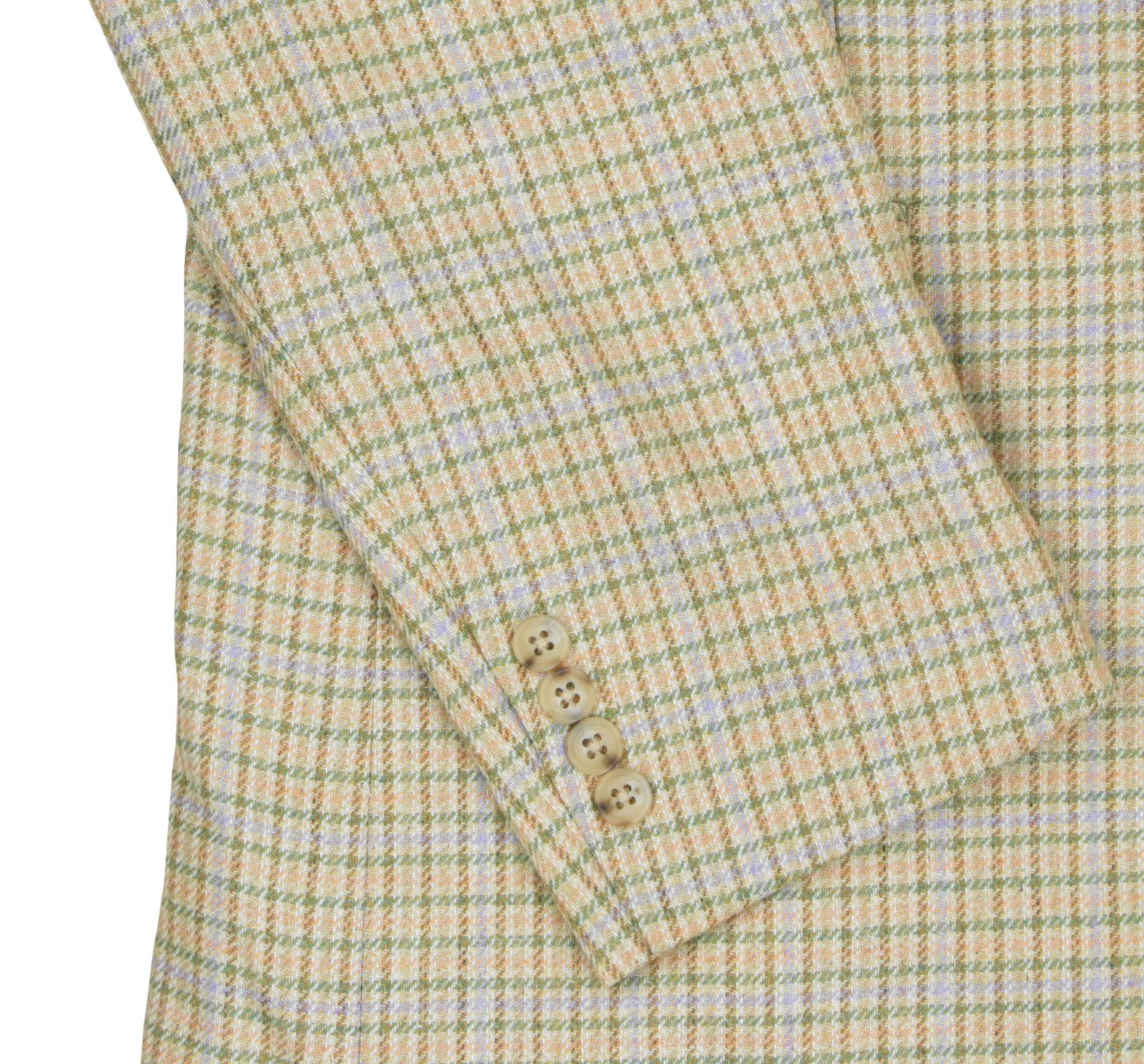 NWT Men’s 44 R Paul Fredrick Houndstooth Lanificio di Pray 100% Silk Sport Coat