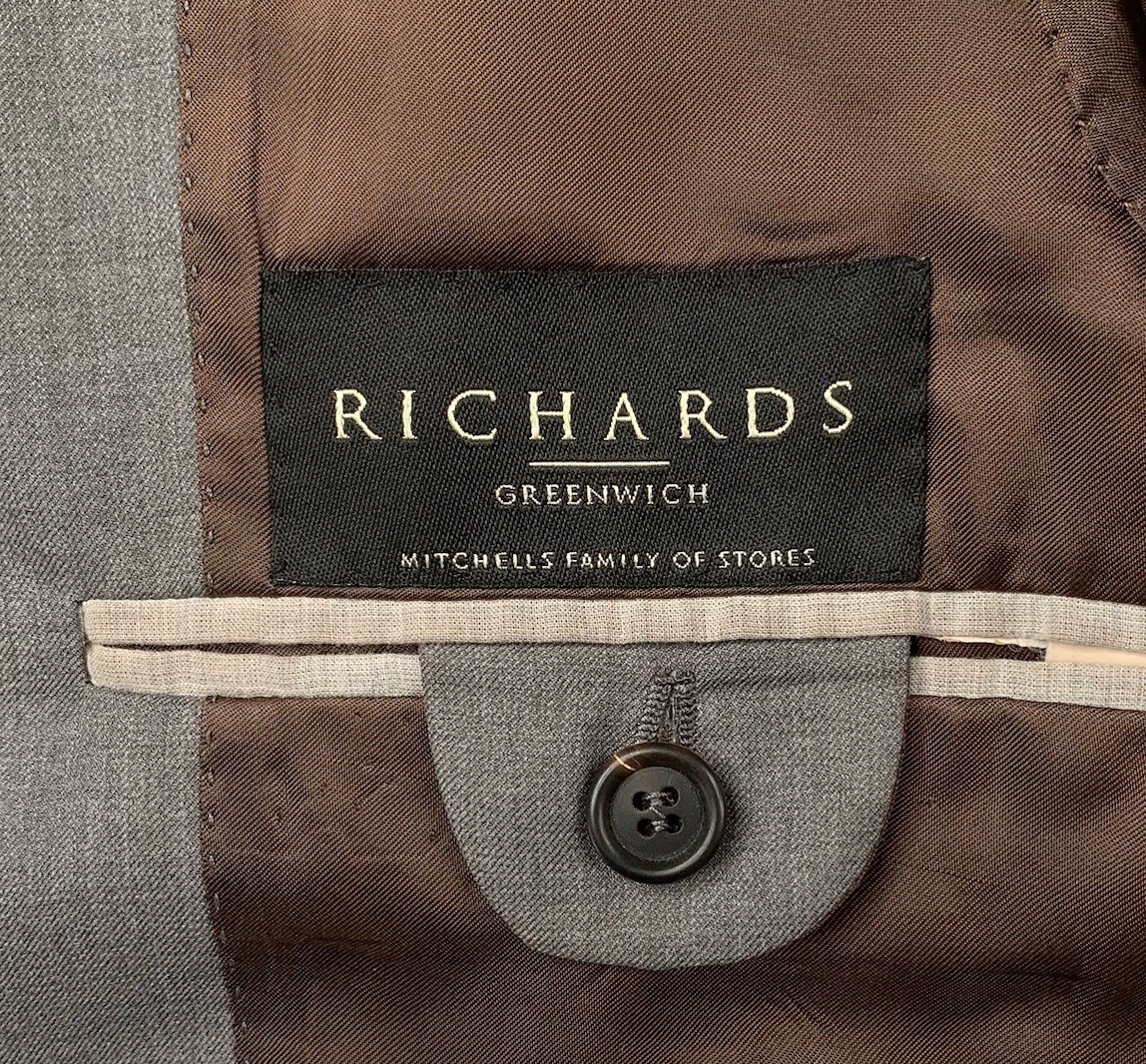 Mens 40 S Brunello Cucinelli Mid Grey 3/2 Roll Wool Blazer Made Italy
