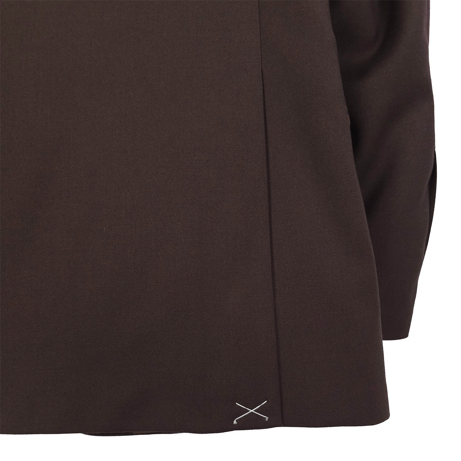 Nautica Mens Modern Fit 2 Piece Suit 38R 32W Brown Solid Stretch NWT