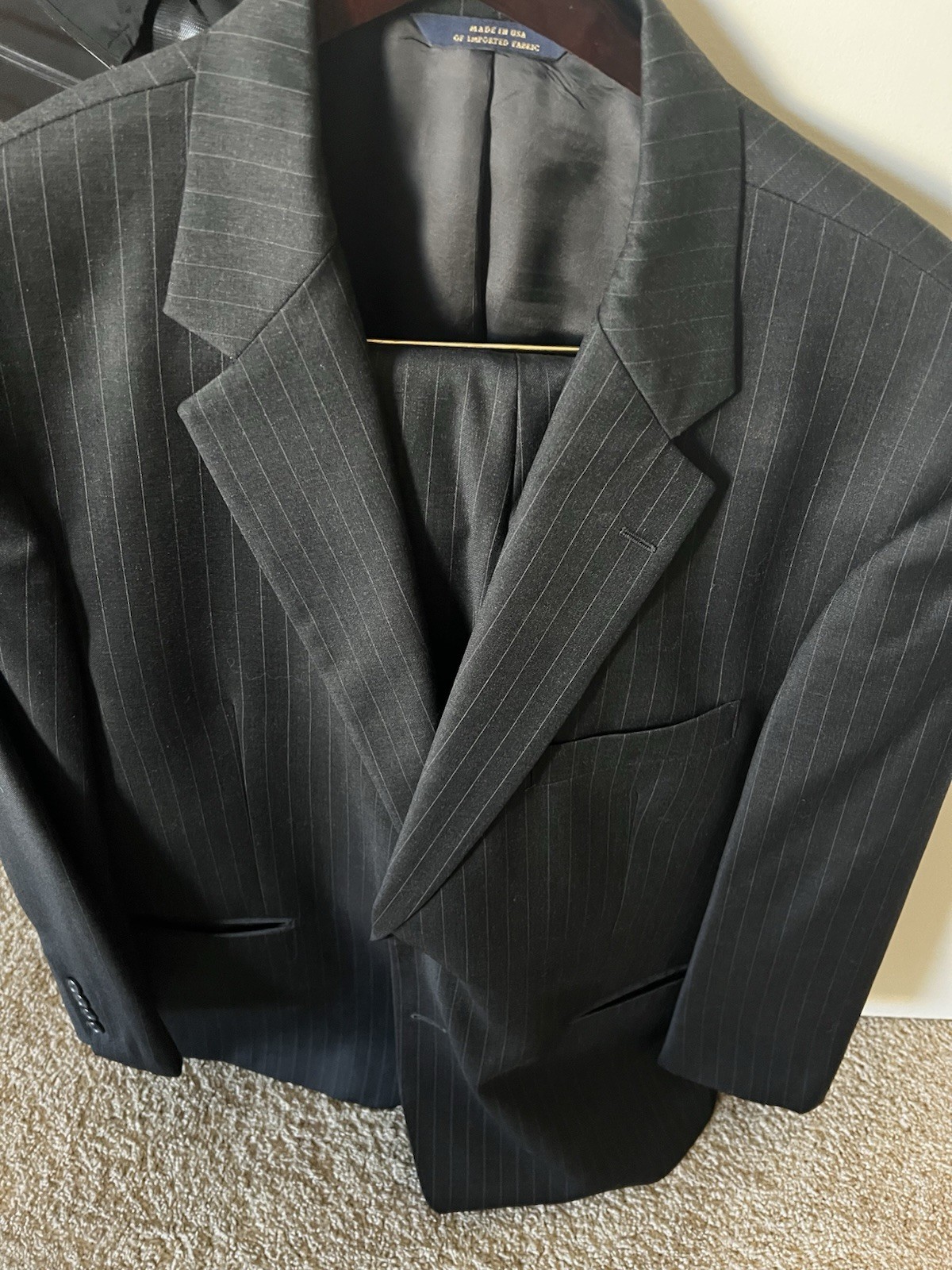 Brooks Brothers Men’s Wool Blend Suit 44S / 34/29