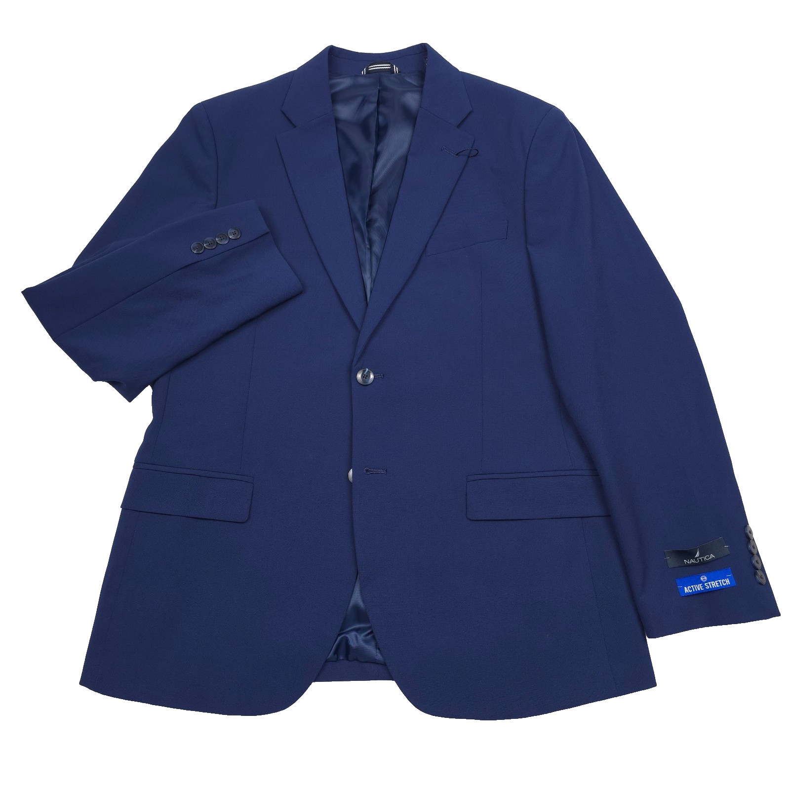 Nautica Gaff Suit Jacket Mens Size 40R Modern Fit Navy Blue Bi-Stretch NWT