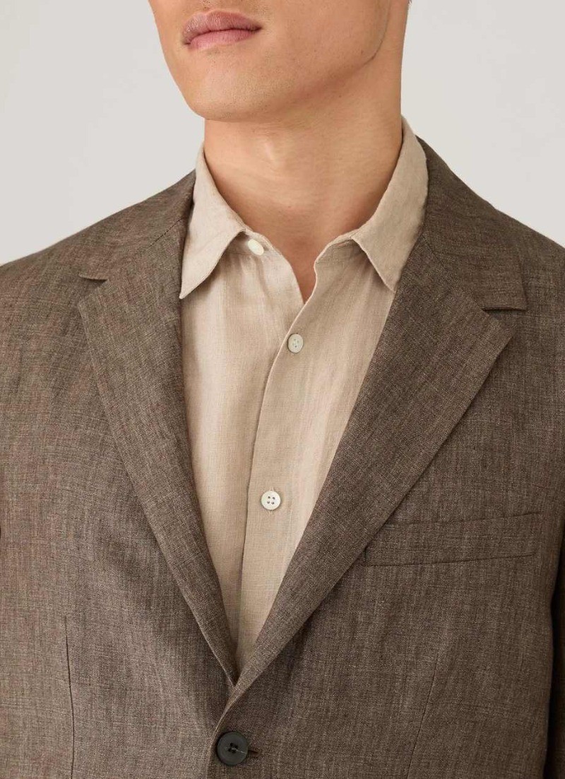Summer Men’s Suits Breathable and Lightweight Jacket Pant for Wedding Business