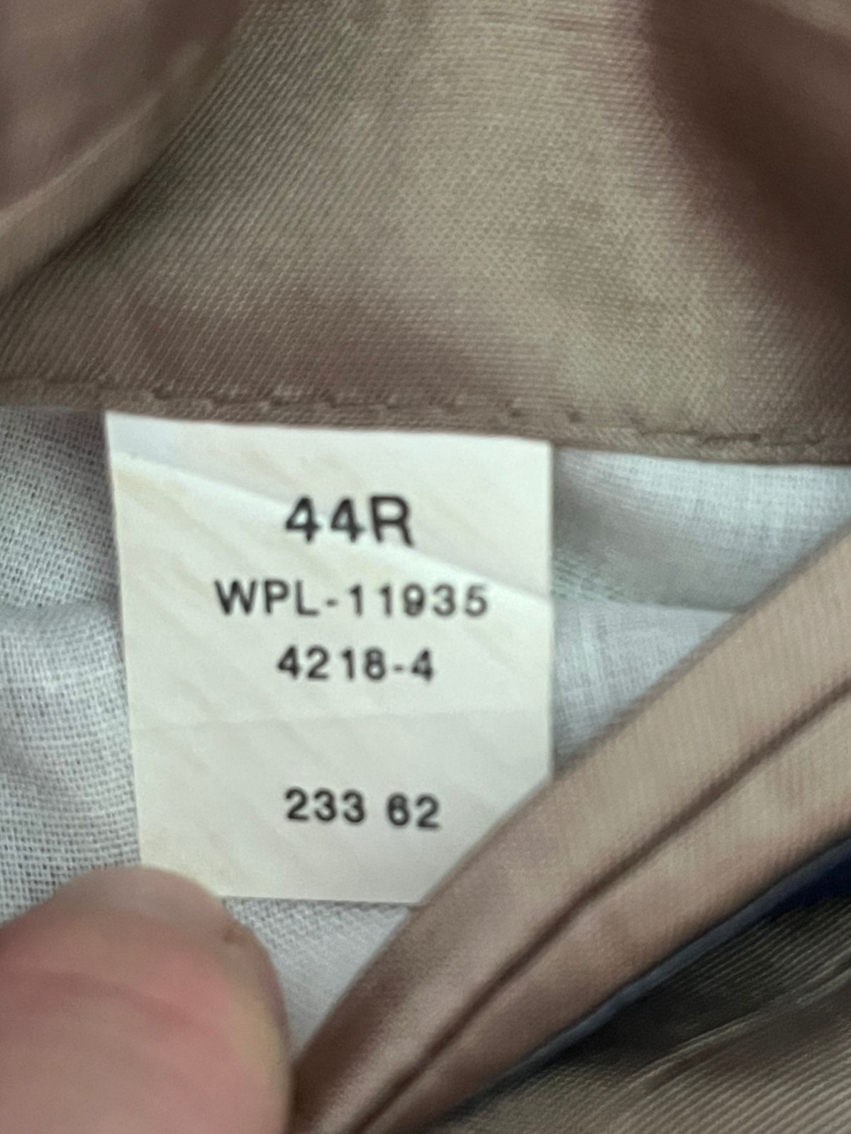 Neutral Wool Sport Jacket Brown 44R Preppy Wedding Formal Work Office Classic