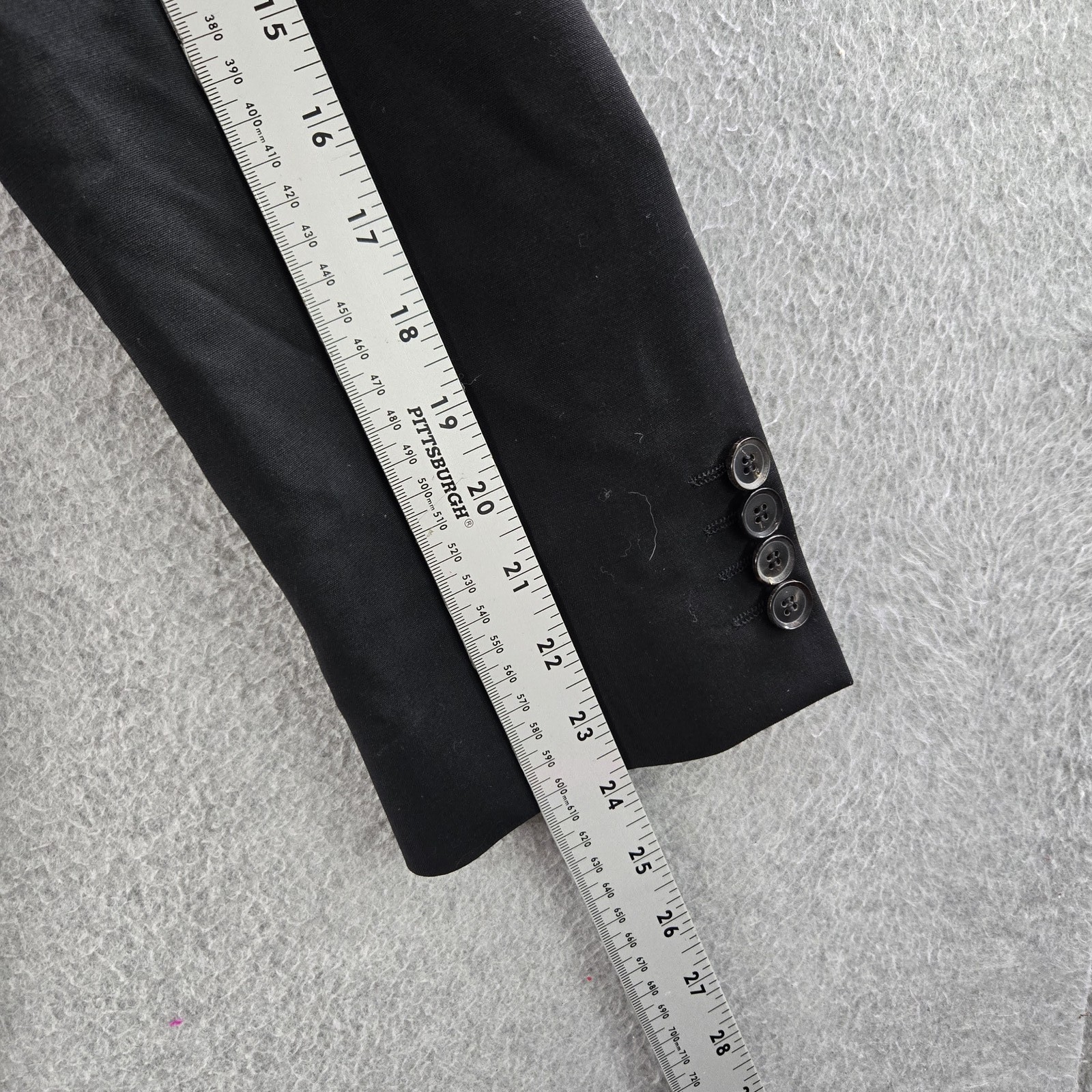 Hugo Boss Men Blazer 36S Black Button Long Sleeve