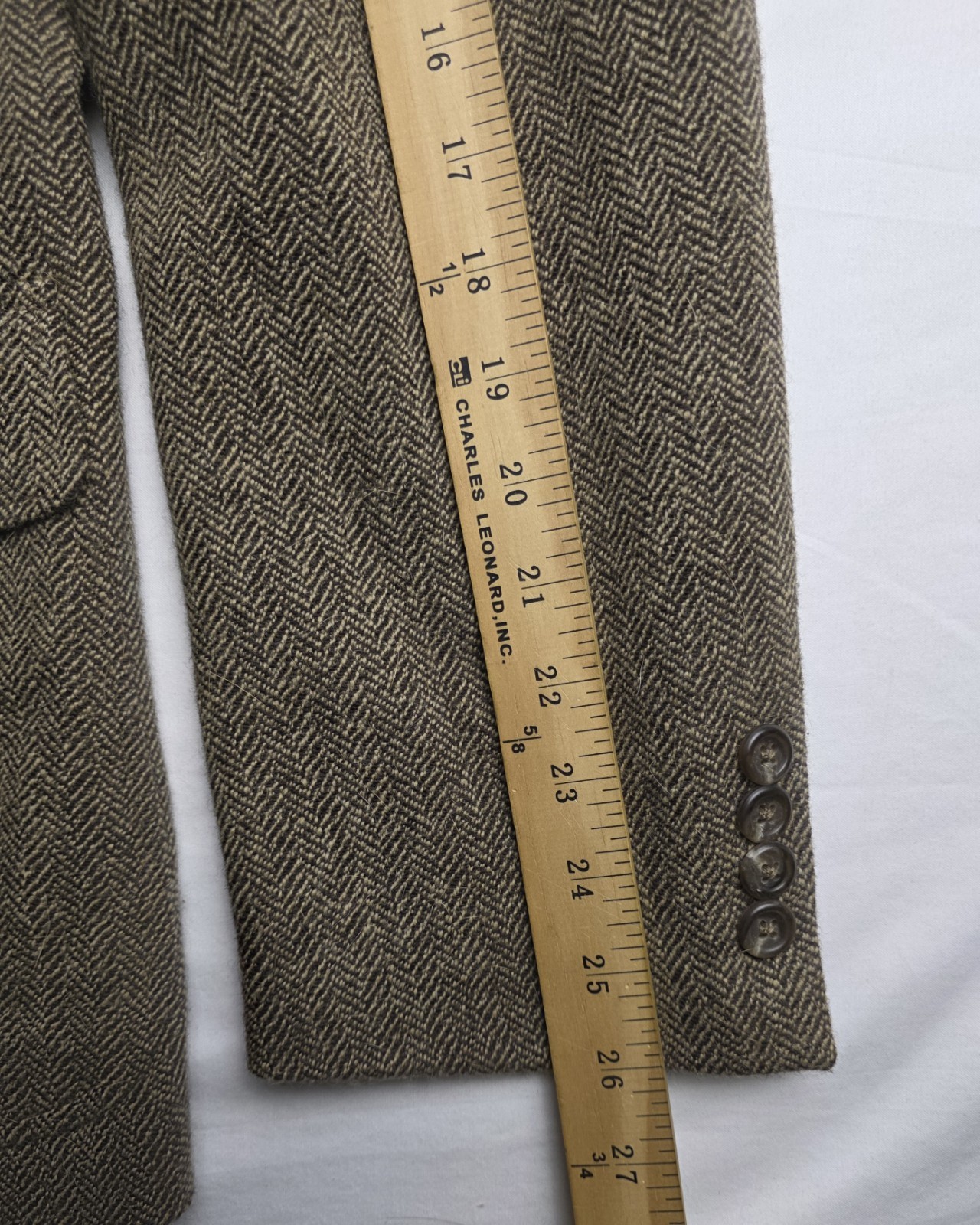 Polo by Ralph Lauren Wool Blazer Herringbone Men XL Preppy Academia Vtg 90s