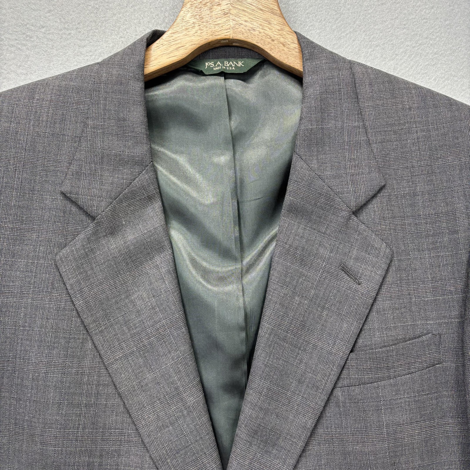 Jos A Bank Blazer Mens 43 Regular Wool Traveler’s Collection Gordon USA Jacket