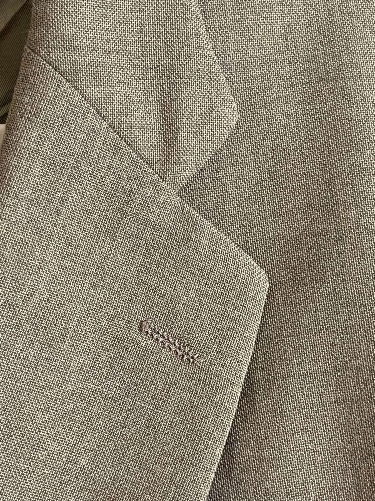 Neutral Wool Sport Jacket Brown 44R Preppy Wedding Formal Work Office Classic