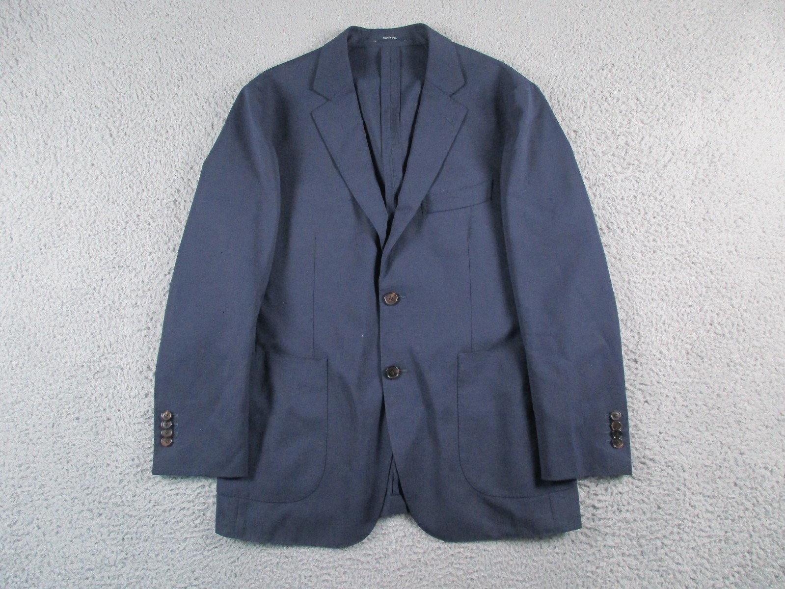 Suitsupply Blazer Mens 42 Blue Havana Unlined INT F LLI Cerruti Traveler