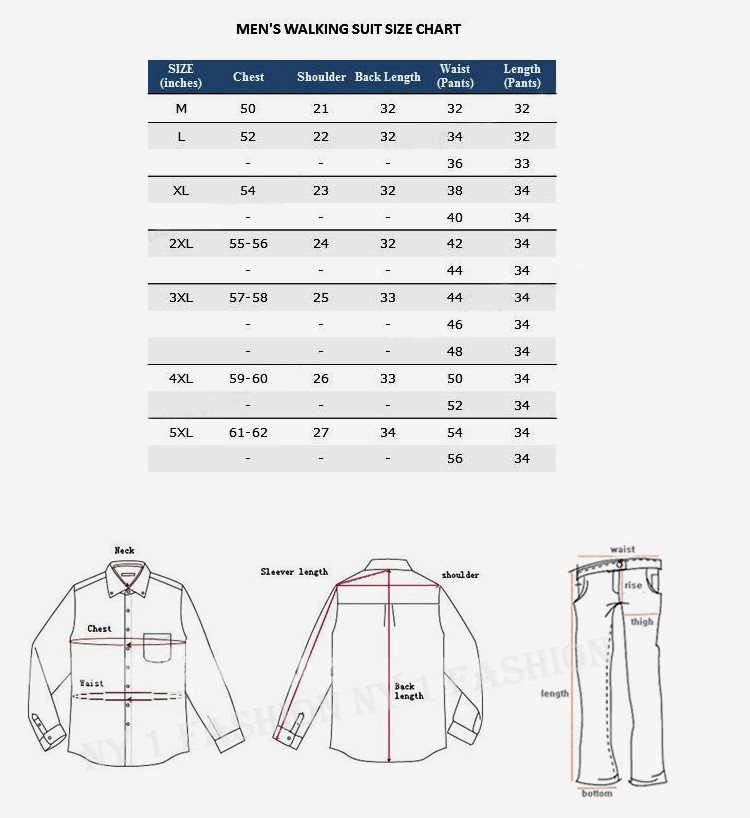 Men’s 2pc Walking Suit Long Sleeve Casual Shirt & Pants Set #2612