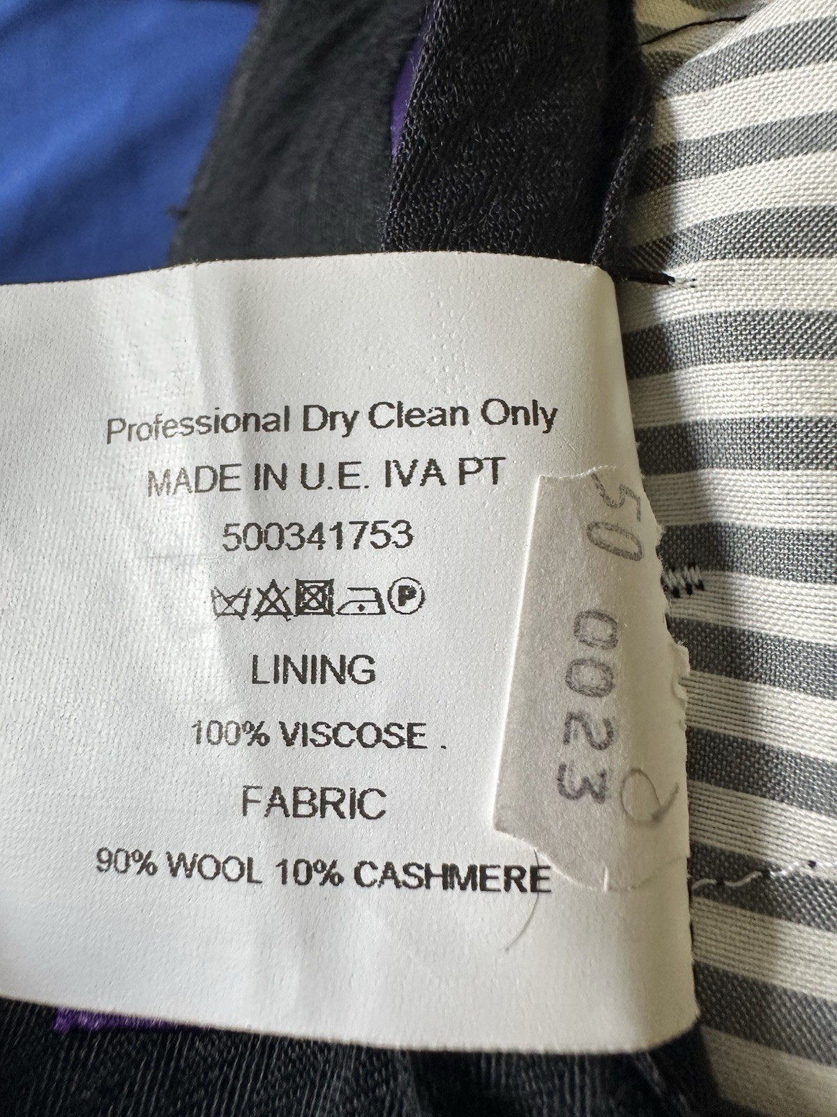 Patrick Hellmann Double-Breasted Herringbone Wool Cashmere Suit IT 56, US 44R