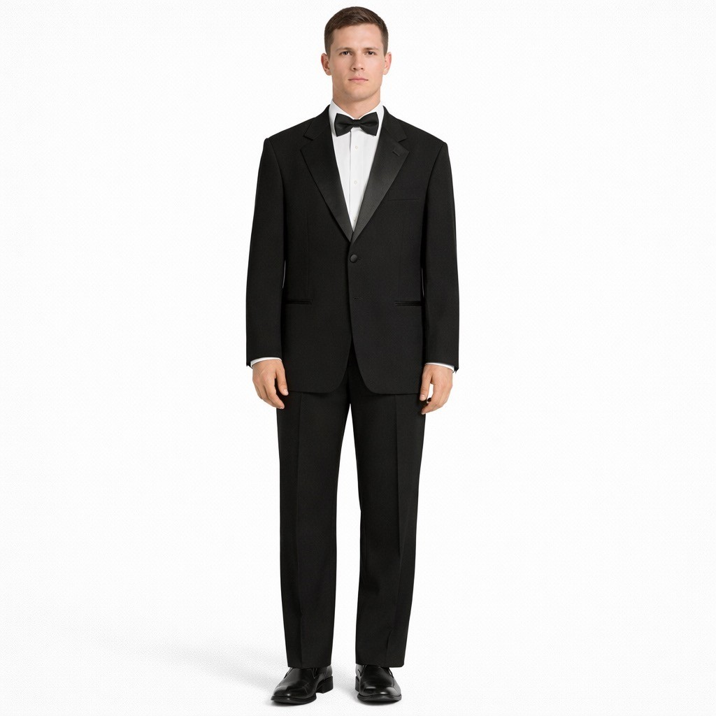 Giorgio Armani Mens Black Tuxedo Size 43R Vintage 90’s Neiman Marcus Suit Mani