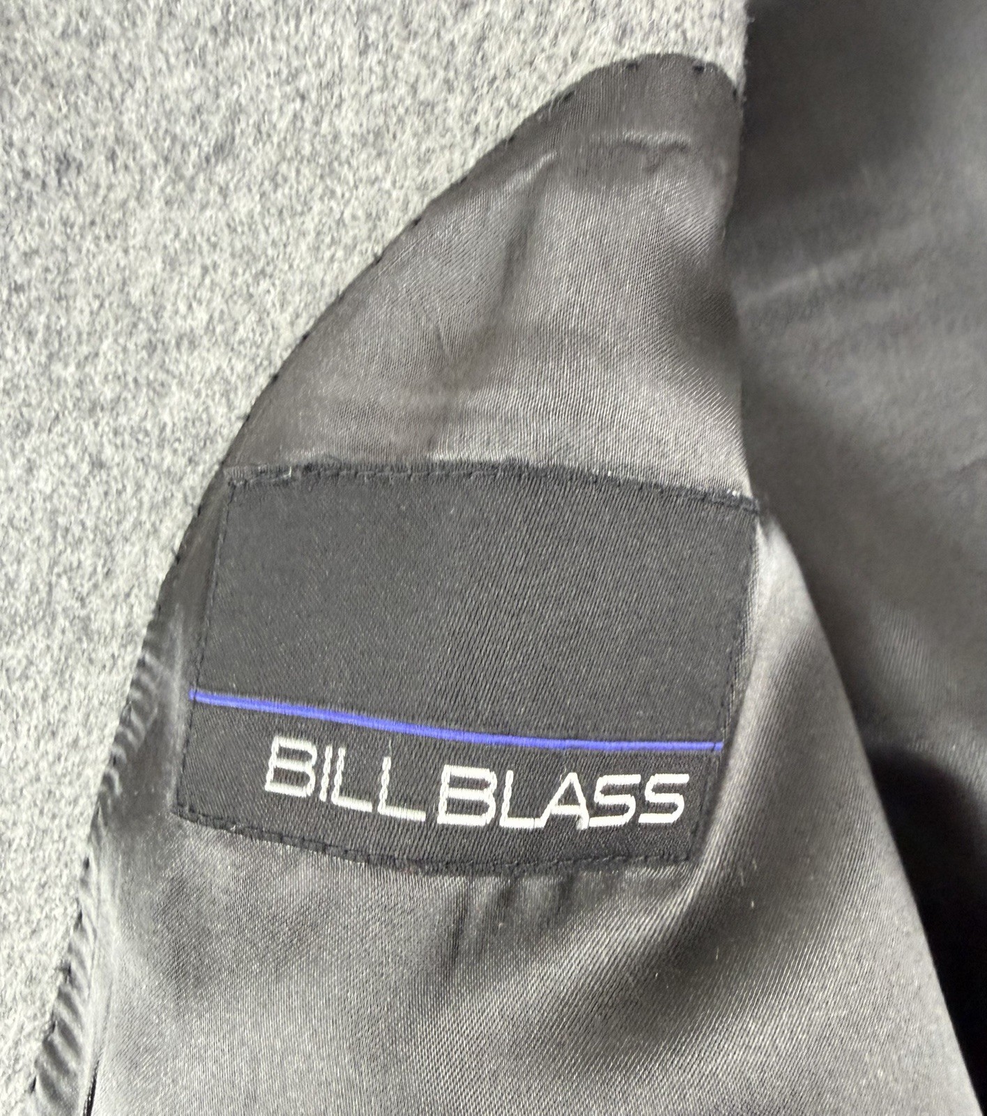 Bill Blass Men’s 44R 100% Camel Hair Blazer Sport Coat Light Gray B1002