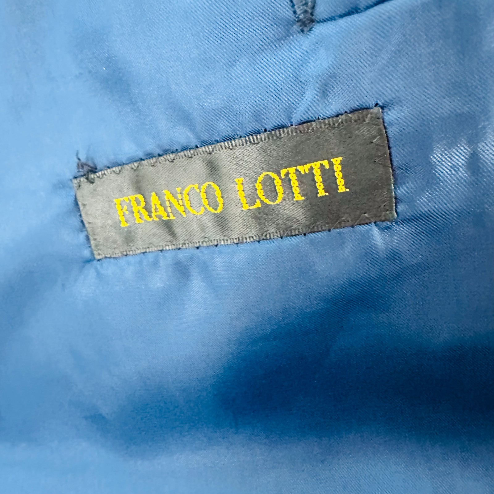 Franco Lotti 2 Button Long Sleeve Classic Jacket Sport Blazer Blue Size 22 × 31