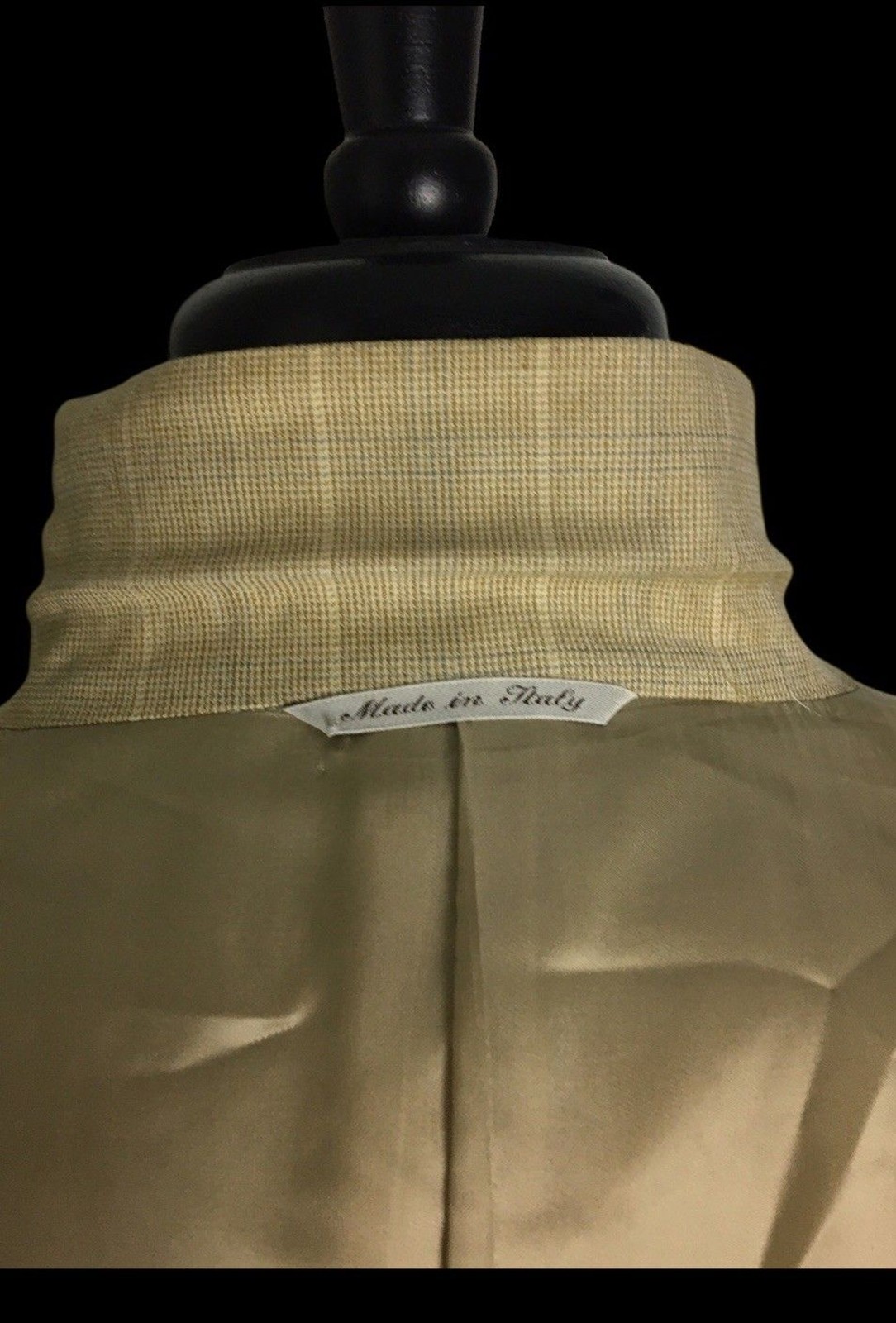 Canali Mens Brown /Blue Check Wool Sport Coat Blazer Jacket Size IT 54L / US 44L