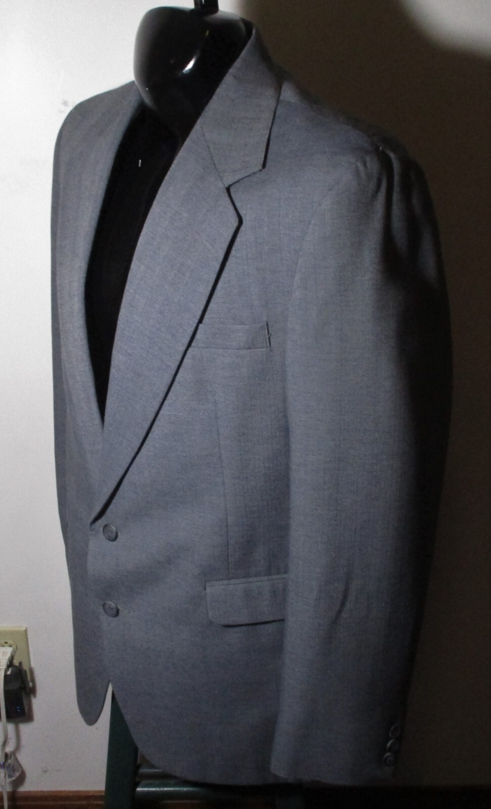 REED ST. JAMES Vintage Gray 2 Pc Suit Men’s Size 42 Long, 36X32