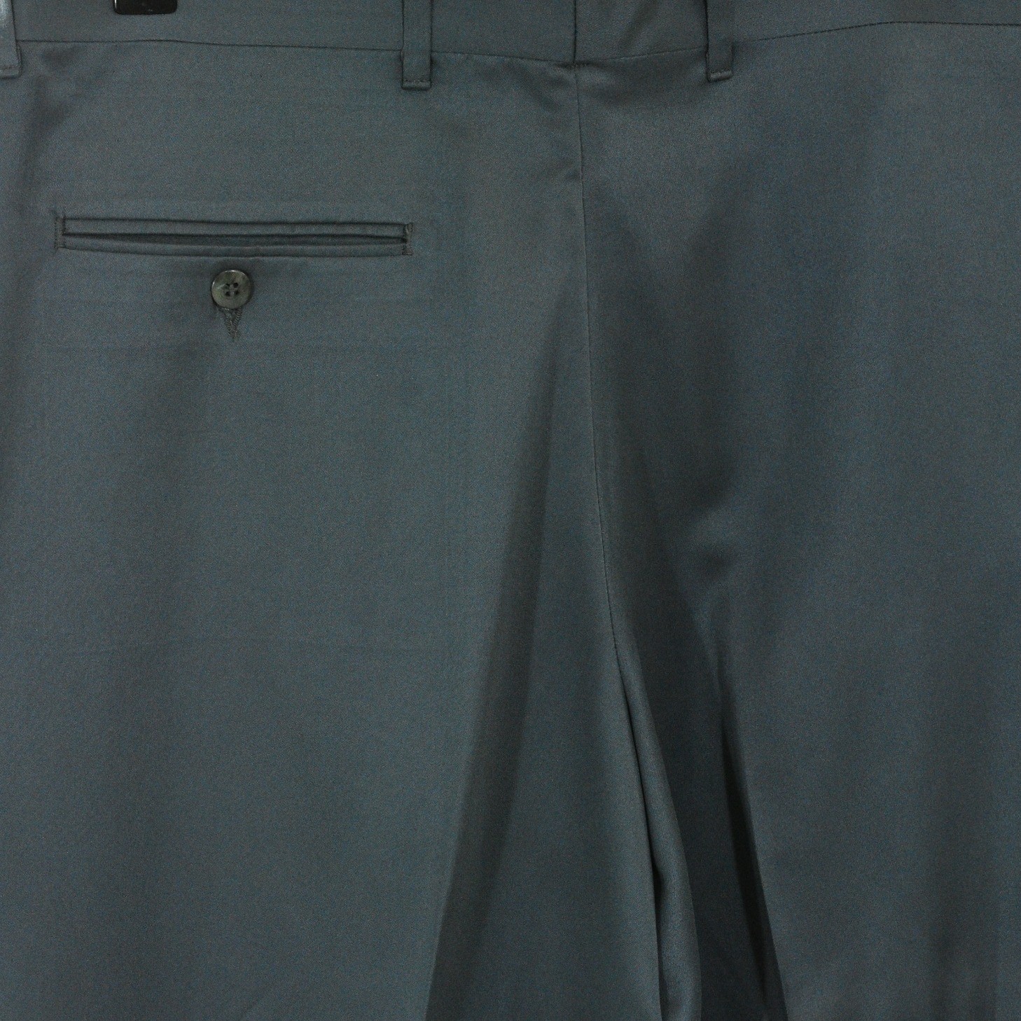 90s Vintage Double Breasted Suit Men 42R Cotton Sateen Teal Green Pleated Pants