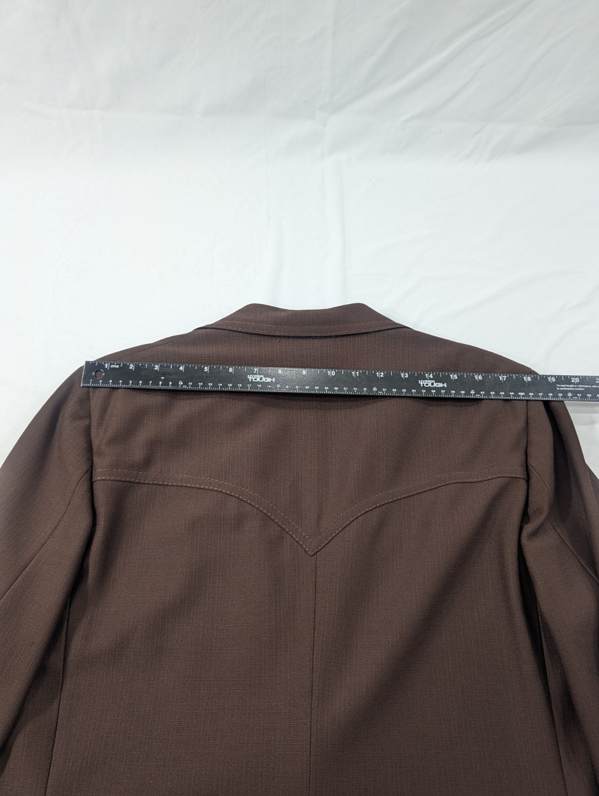 Sheplers Western Cut Sports Jacket Blazer Suit Coat Brown Yokes 44R 46″ Chest