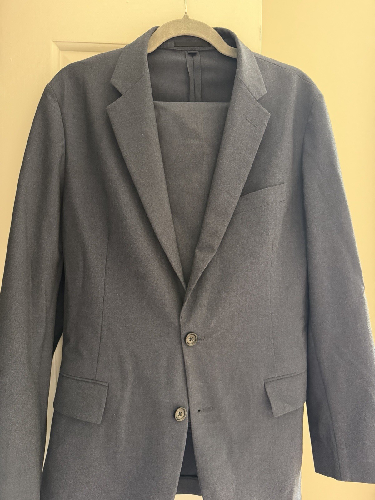 J.Crew Thompson Suit Navy Blue 40R 32×32 Machine Washable Tapered Pants