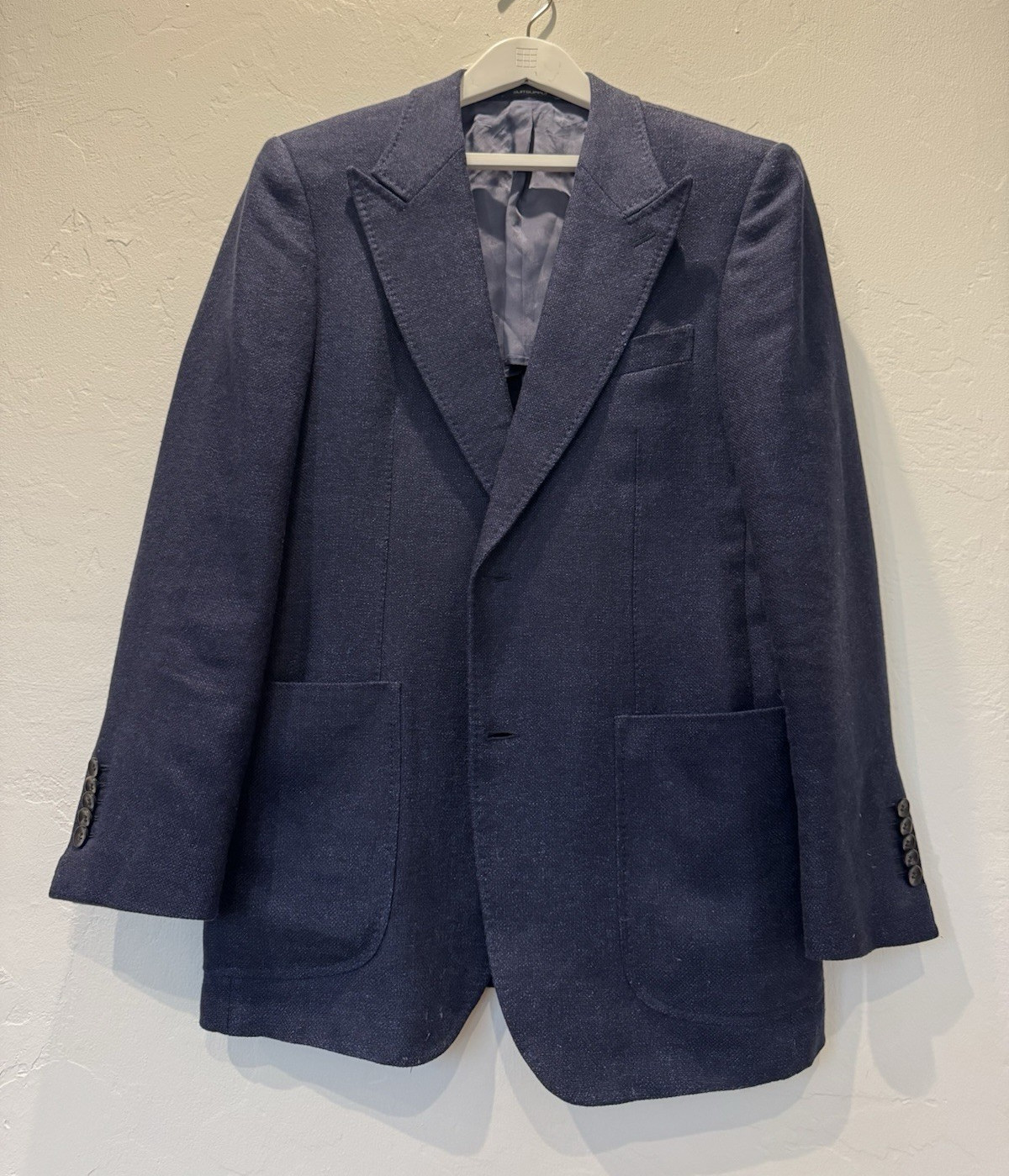 Suitsupply Extra Slim 2-Piece Blazer Blue Wool Linen Tweed 2-Button 50