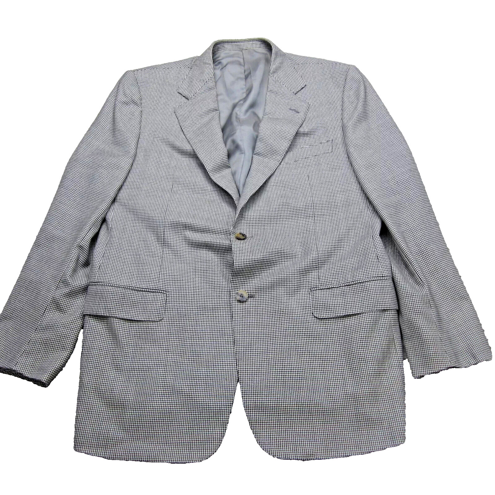 Ermenegildo Zegna Houndstooth Sport Coat Jacket Blazer 52R 42R 15 Milmil 15