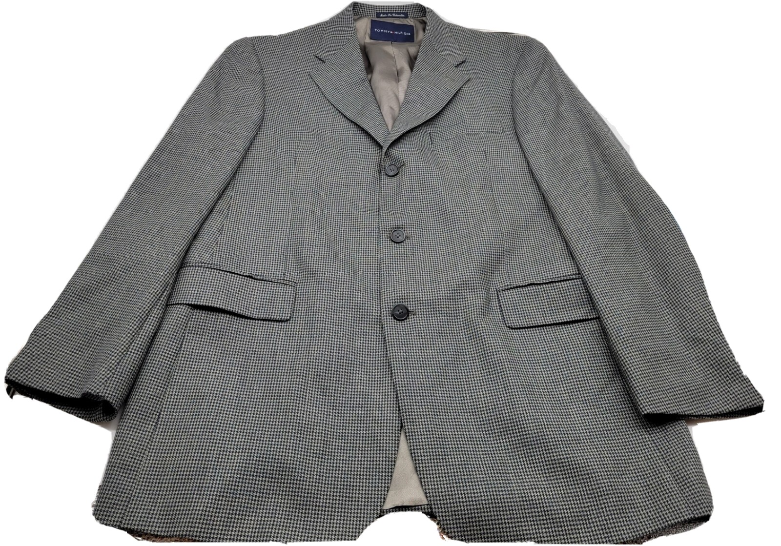 Tommy Hilfiger Jacket Mens Size 40r Blazer Sport Coat Wool acetate Grey