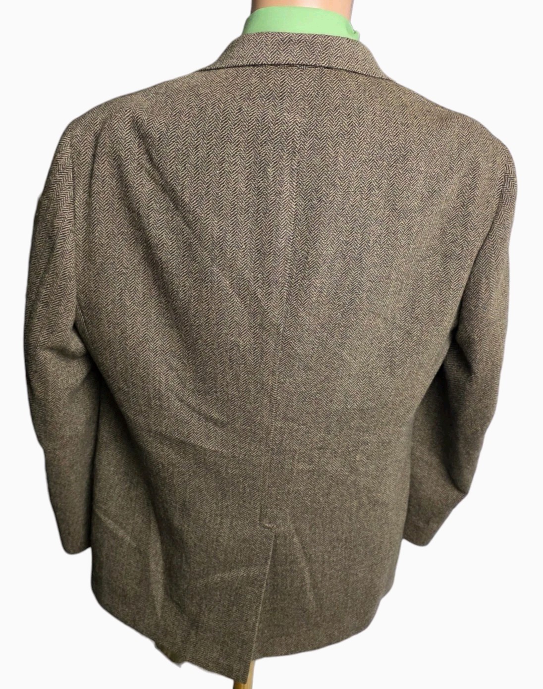 Polo by Ralph Lauren Wool Blazer Herringbone Men XL Preppy Academia Vtg 90s