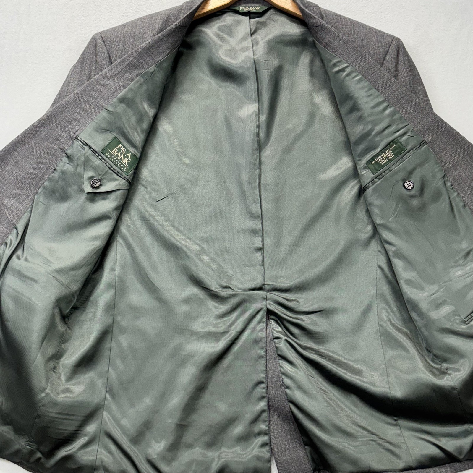 Jos A Bank Blazer Mens 43 Regular Wool Traveler’s Collection Gordon USA Jacket