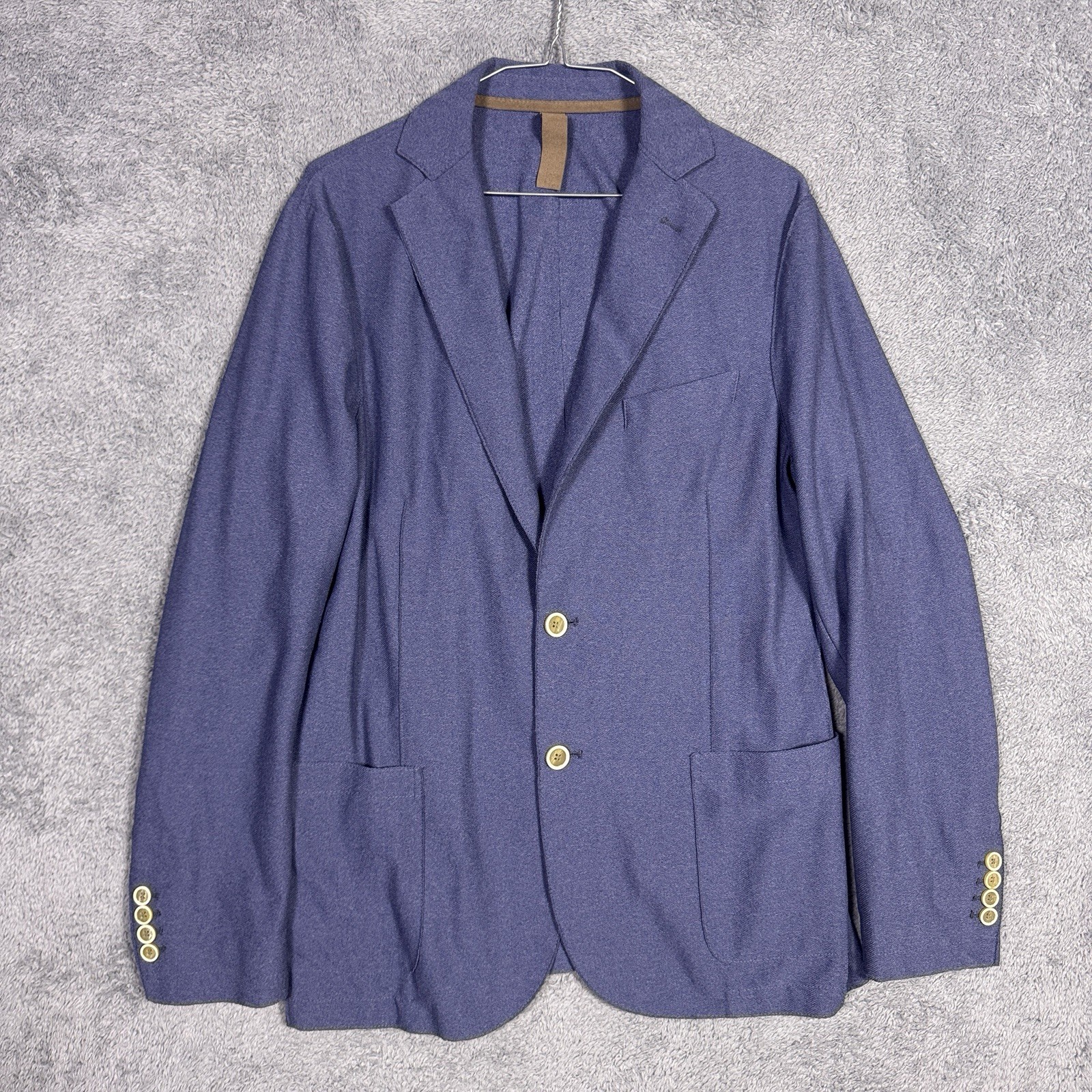 Eleventy Blazer Mens IT 50 US 38 Unstructured Sport Coat Raw Seams Lightweight