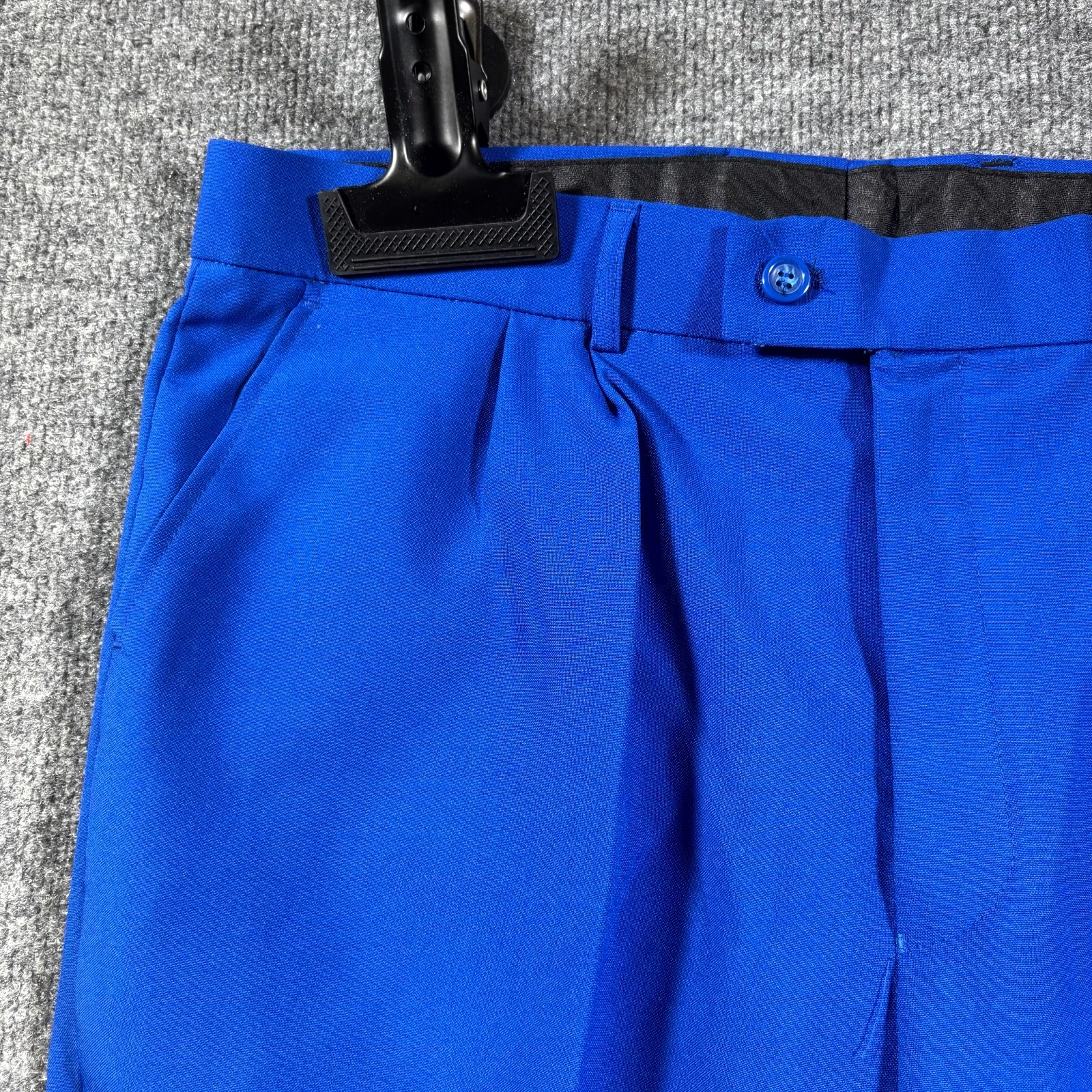 Fortino Landi 2 Piece Suit Set 40R/34W Royal Blue Single Breasted Straight Leg