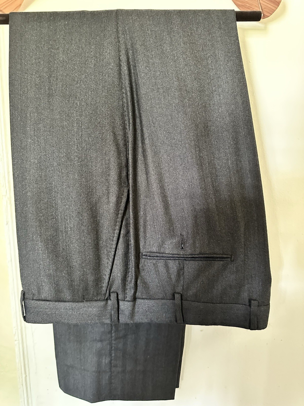 Patrick Hellmann Double-Breasted Herringbone Wool Cashmere Suit IT 56, US 44R