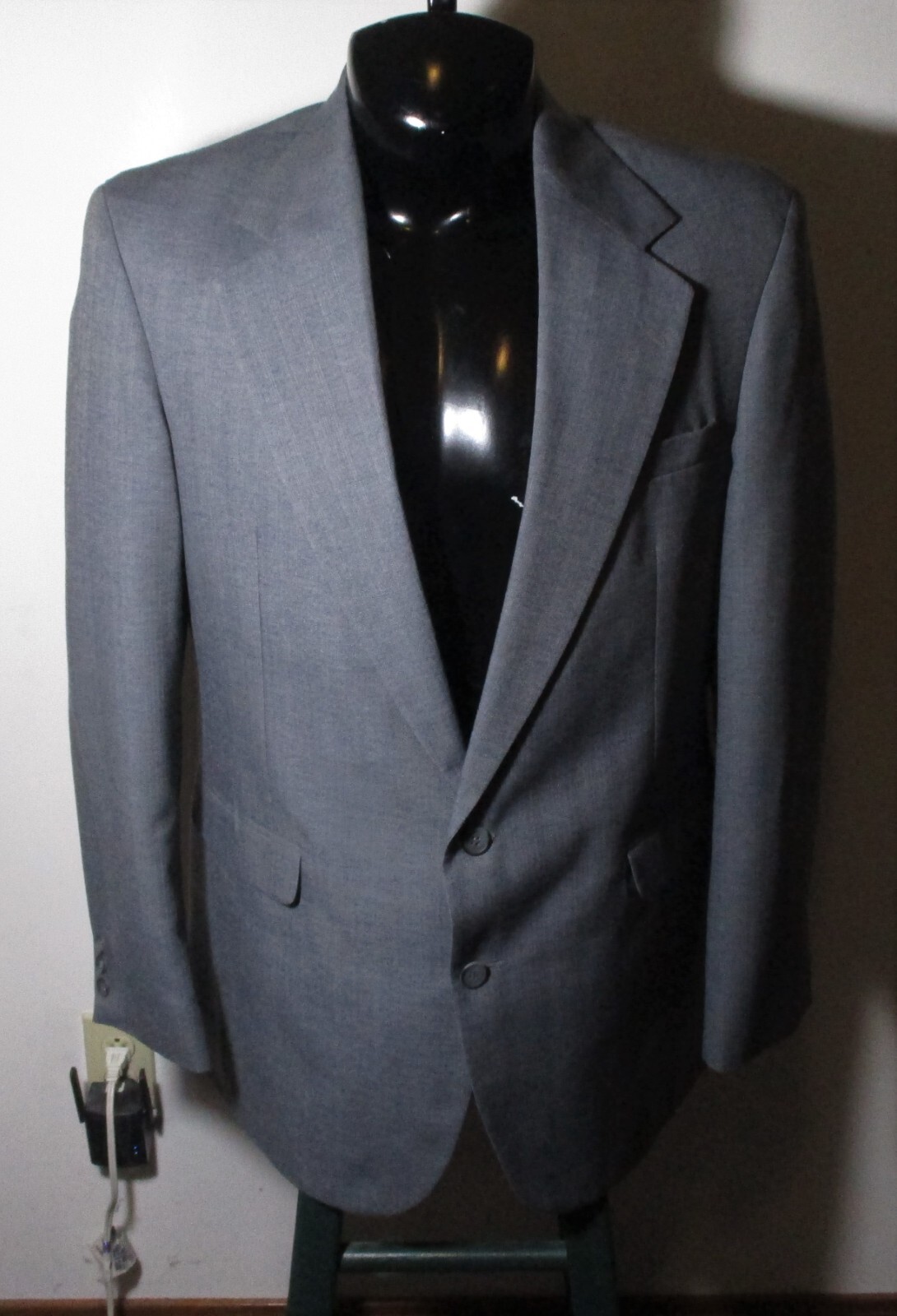 REED ST. JAMES Vintage Gray 2 Pc Suit Men’s Size 42 Long, 36X32