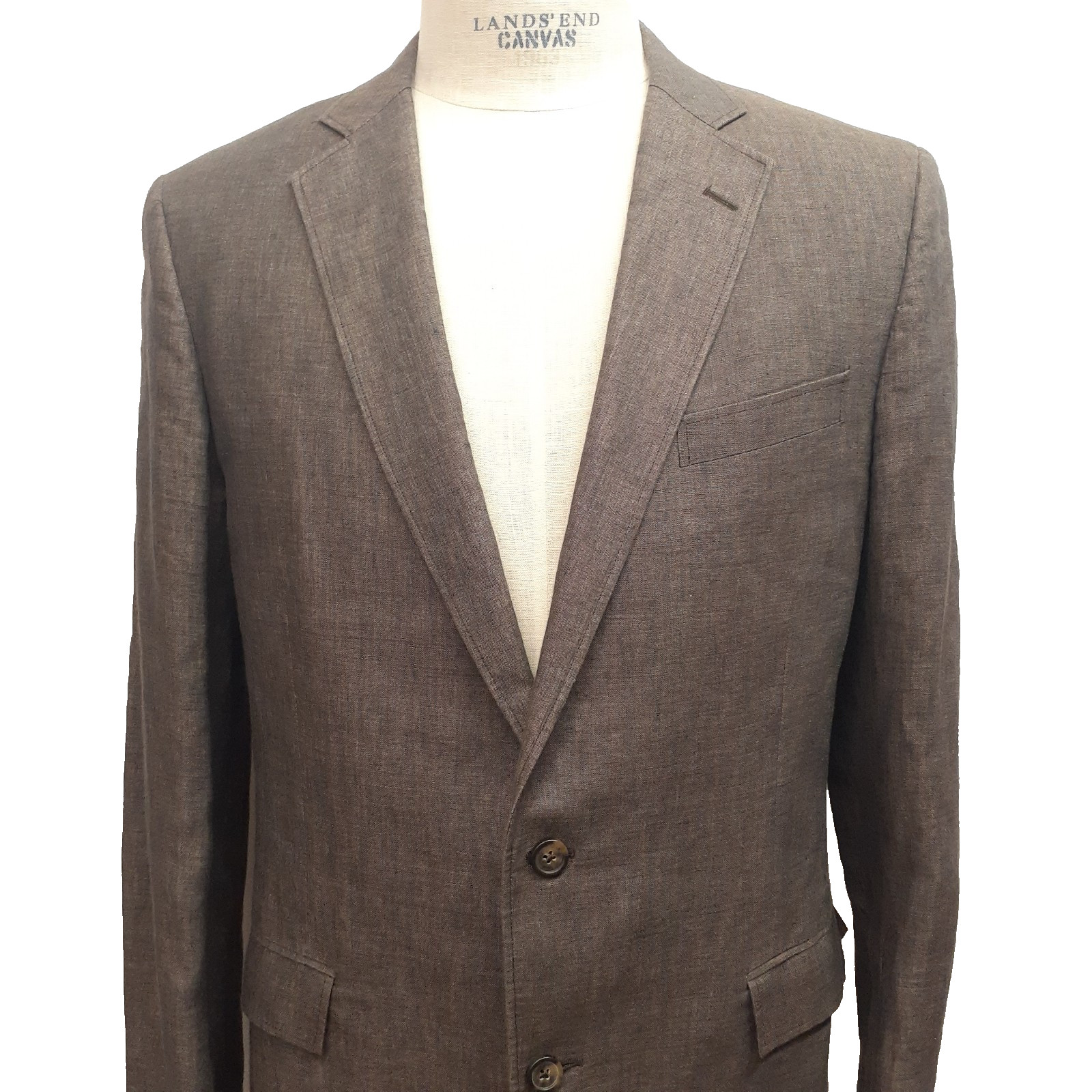 BROOKS BROTHERS REGENT 42 LONG LINEN BLAZER SPORT COAT JACKET SOLBIATI BROWN