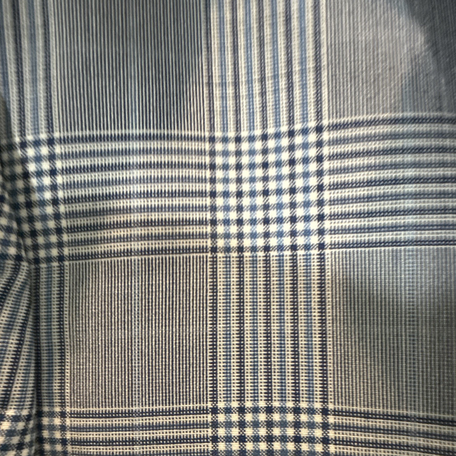 Express Men’s Extra-Slim Blue/Gray Plaid Two-Button Notch Lapel 38S