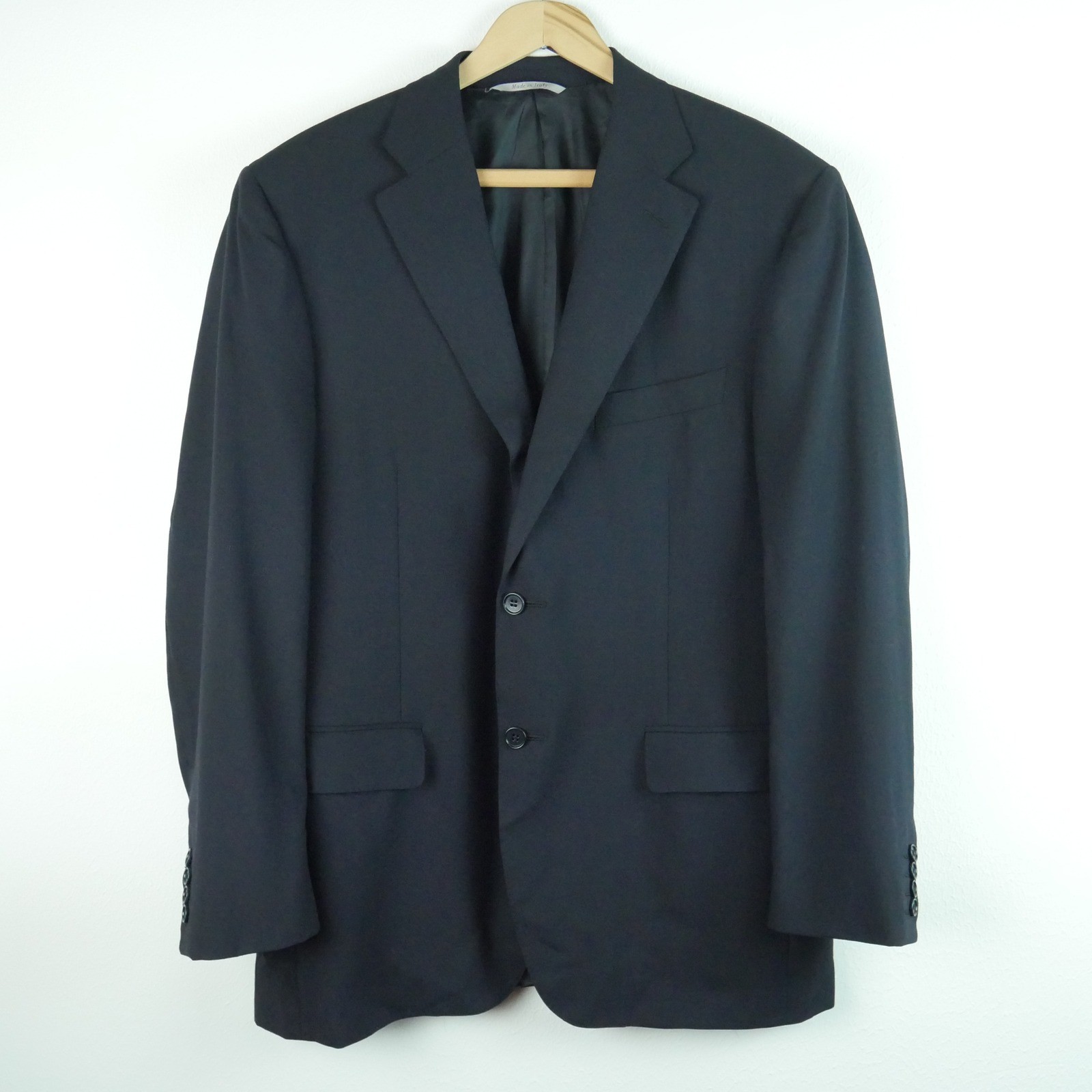 Canali 1934 Current Navy Blue Wool Travel Water Resistant Blazer Jacket 52R IT