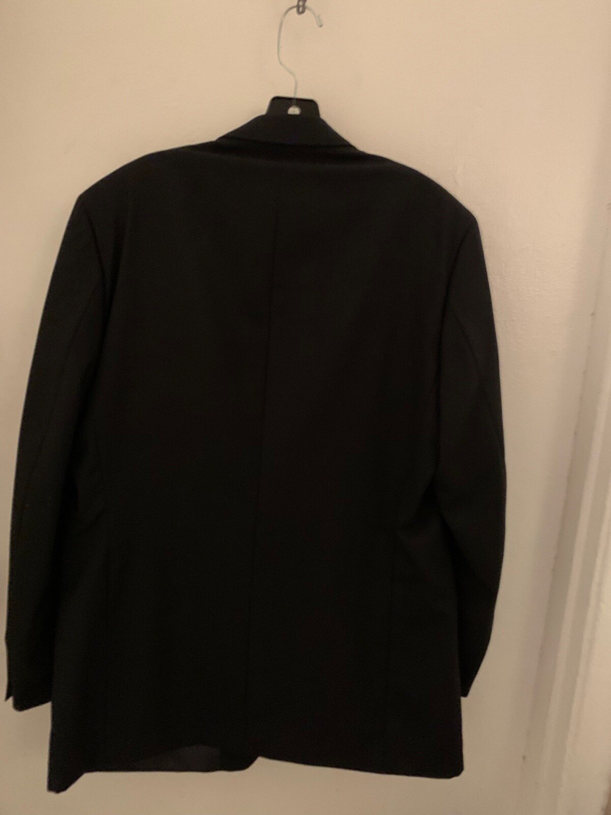 NEW Versini all seasons blazer 4 buttons style color black size 42L worsted wool