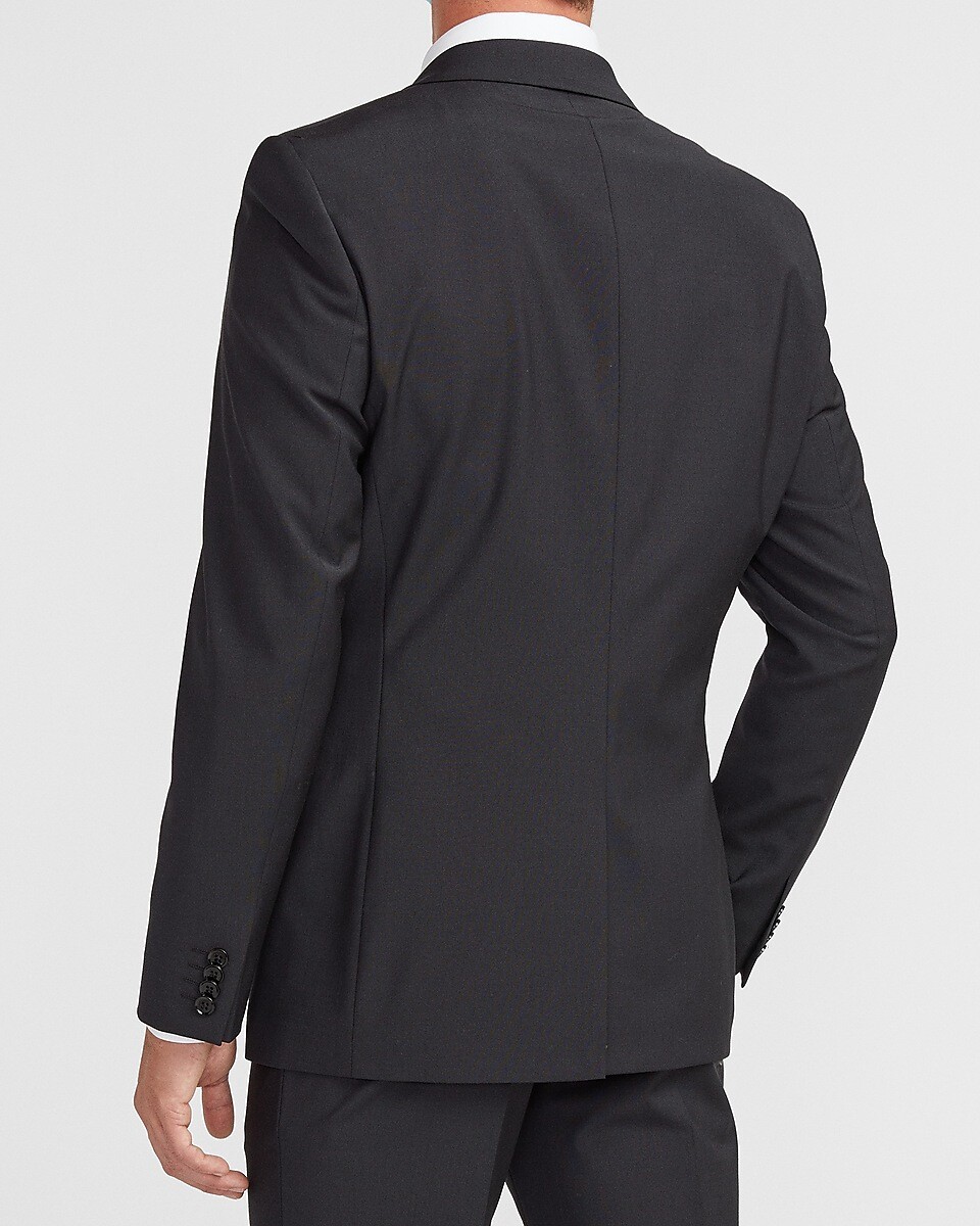 NEW EXPRESS $278 BLACK EXTRA SLIM MODERN TECH SUIT JACKET SZ 40R