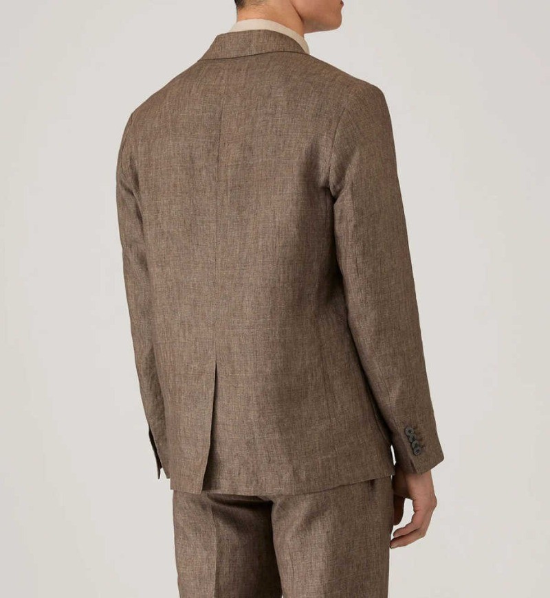 Summer Men’s Suits Breathable and Lightweight Jacket Pant for Wedding Business