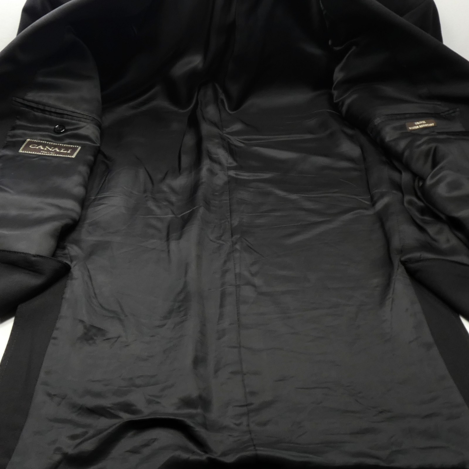 Canali Brown Label Hopsack Tropic Wool Travel 44 L US 56 IT