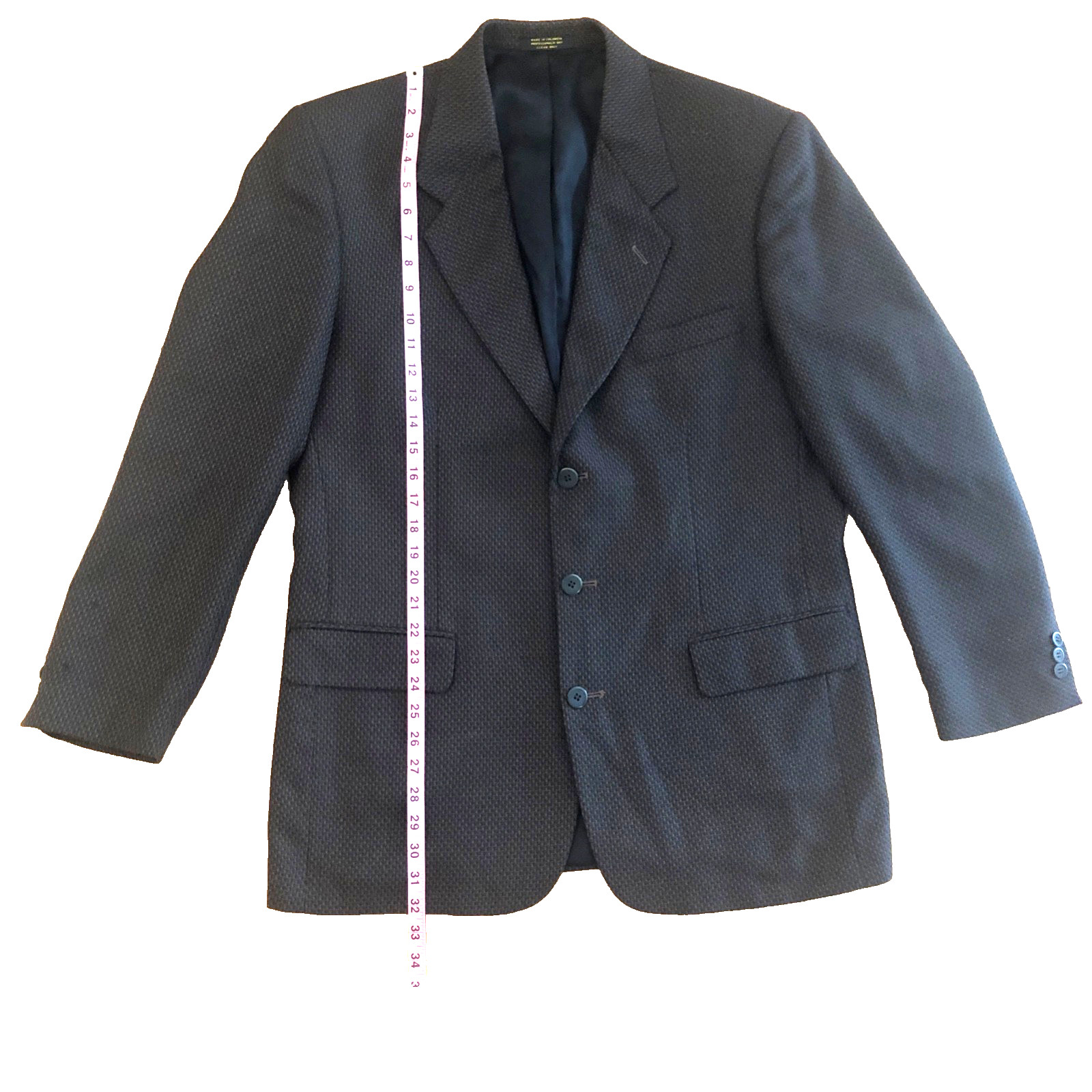 VTG di Benedetto| Men’s 42* Wool Sports Coat | Twill Pattern | Made in Colombia